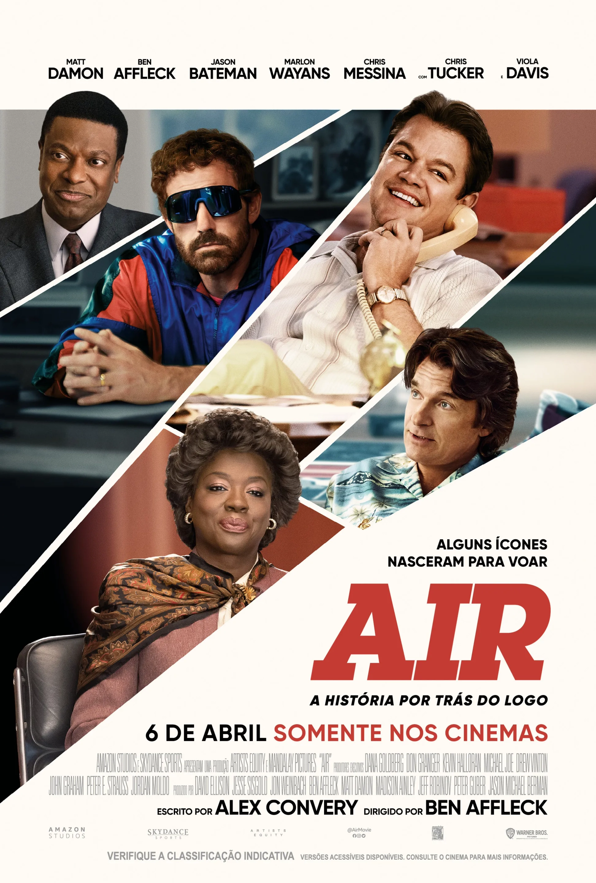 Ben Affleck, Matt Damon, Chris Tucker, Jason Bateman, and Viola Davis in Air (2023)