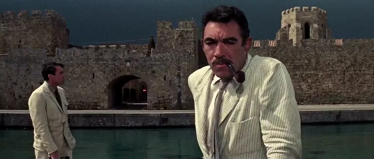 Gregory Peck and Anthony Quinn in The Guns of Navarone (1961)