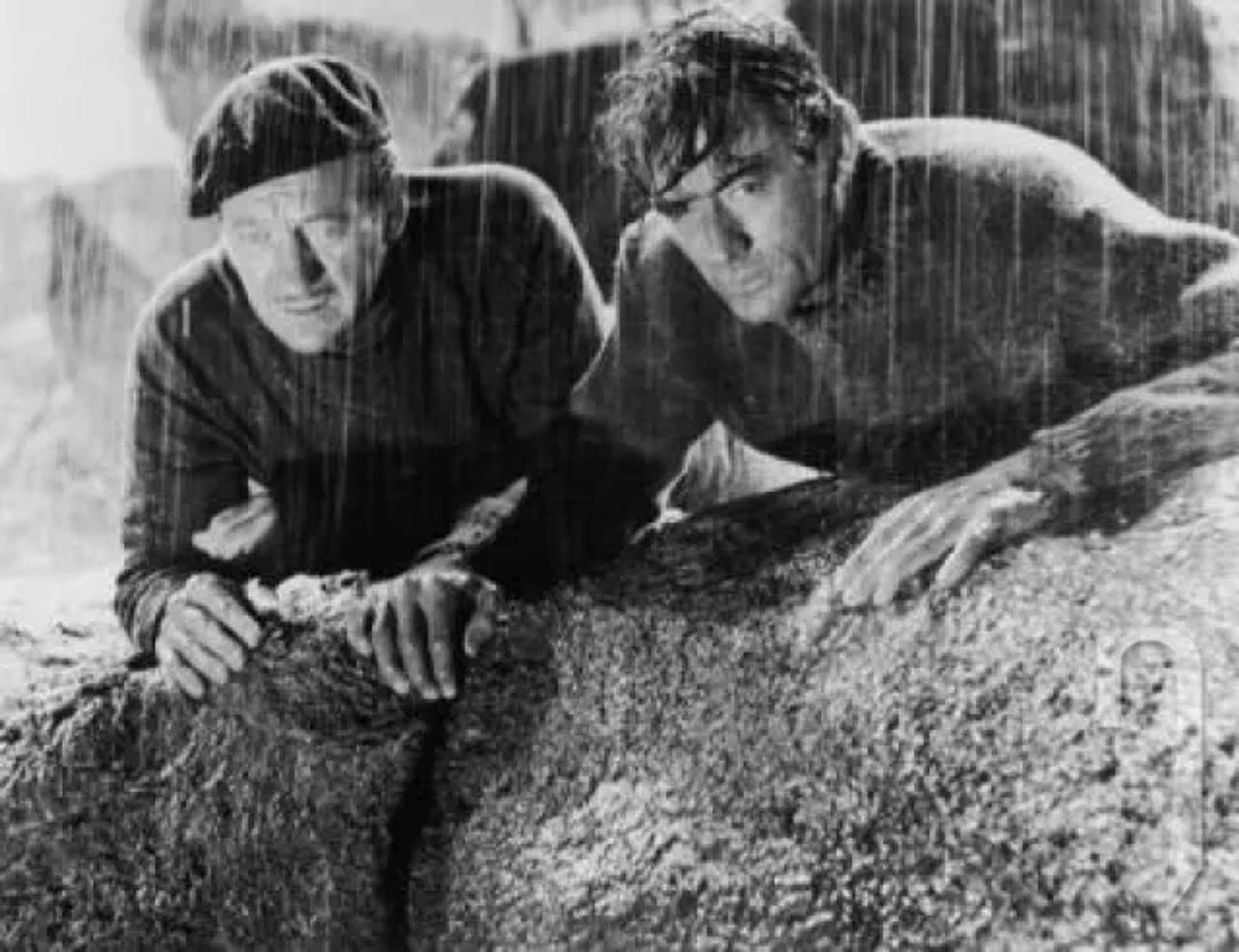 David Niven and Gregory Peck in The Guns of Navarone (1961)