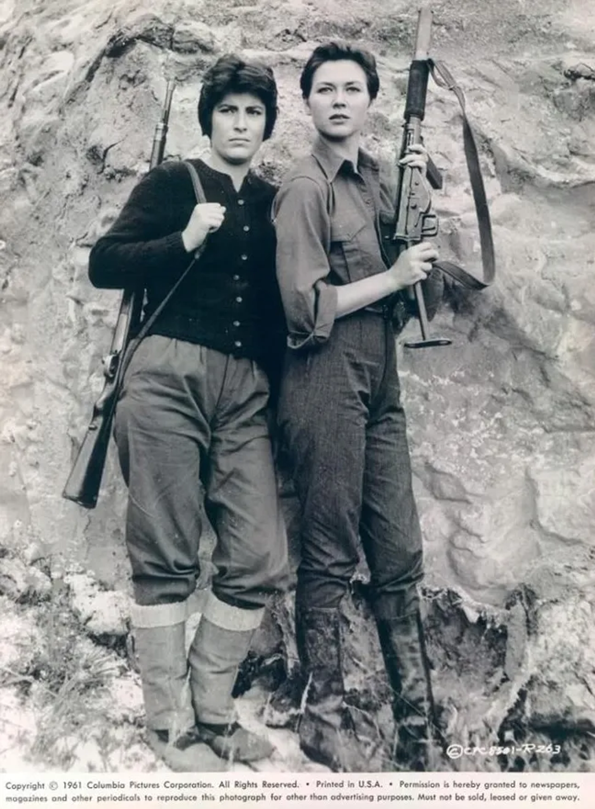 Irene Papas and Gia Scala in The Guns of Navarone (1961)