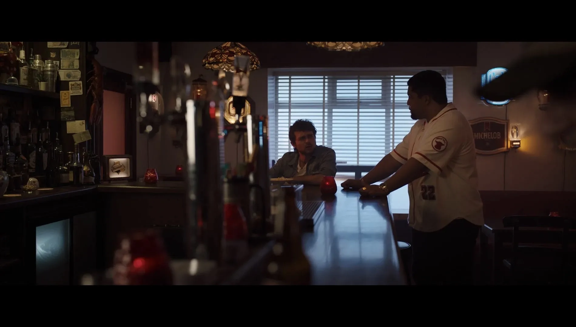 Alden Ehrenreich and O'Shea Jackson Jr. in Cocaine Bear (2023)