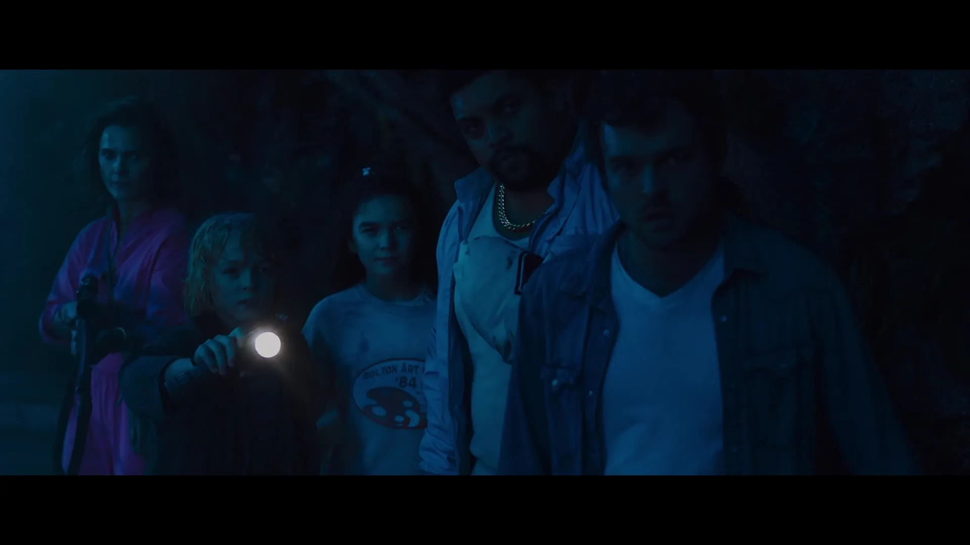 Keri Russell, Alden Ehrenreich, O'Shea Jackson Jr., Brooklynn Prince, and Christian Convery in Cocaine Bear (2023)