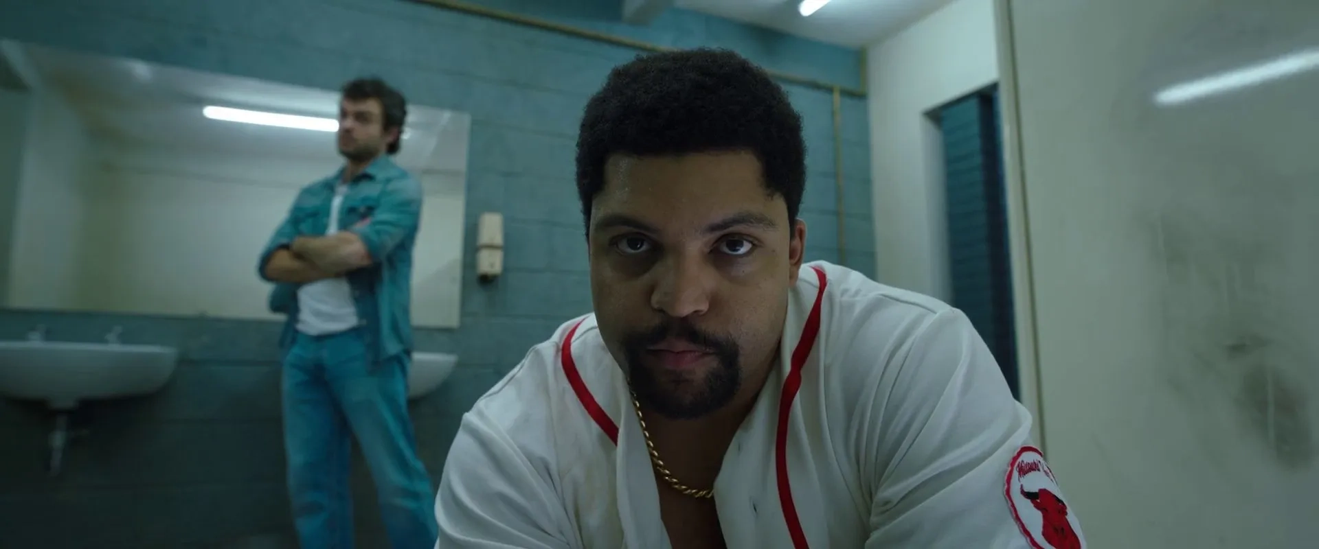 Alden Ehrenreich and O'Shea Jackson Jr. in Cocaine Bear (2023)