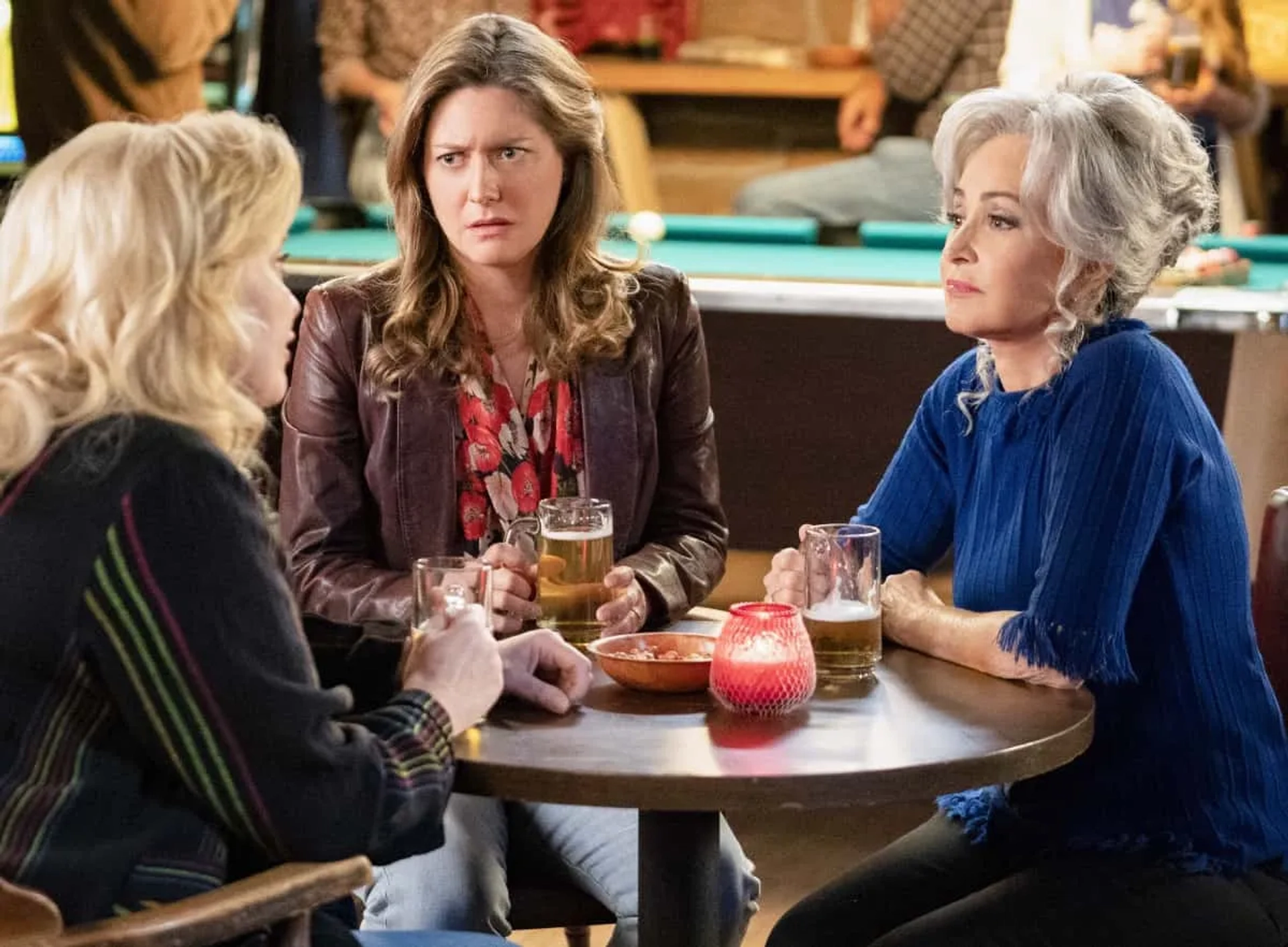 Annie Potts, Melissa Peterman, and Zoe Perry in Young Sheldon: A Virus, Heartbreak and a World of Possibilities (2021)