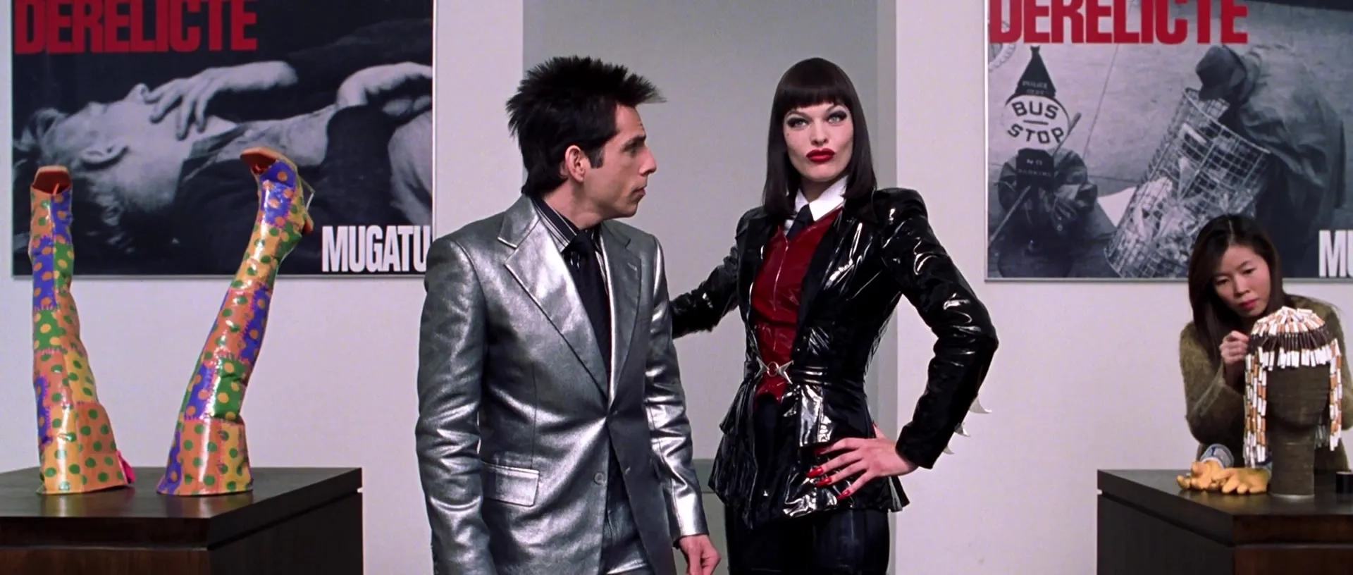 Milla Jovovich and Ben Stiller in Zoolander (2001)