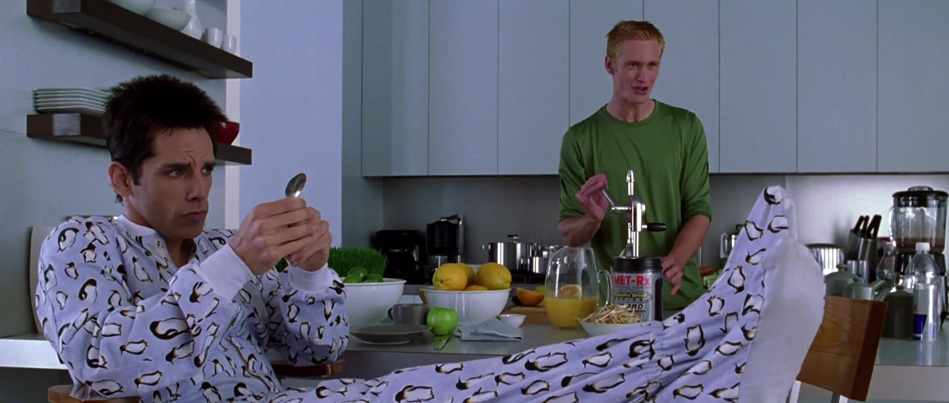 Ben Stiller and Alexander Skarsgård in Zoolander (2001)