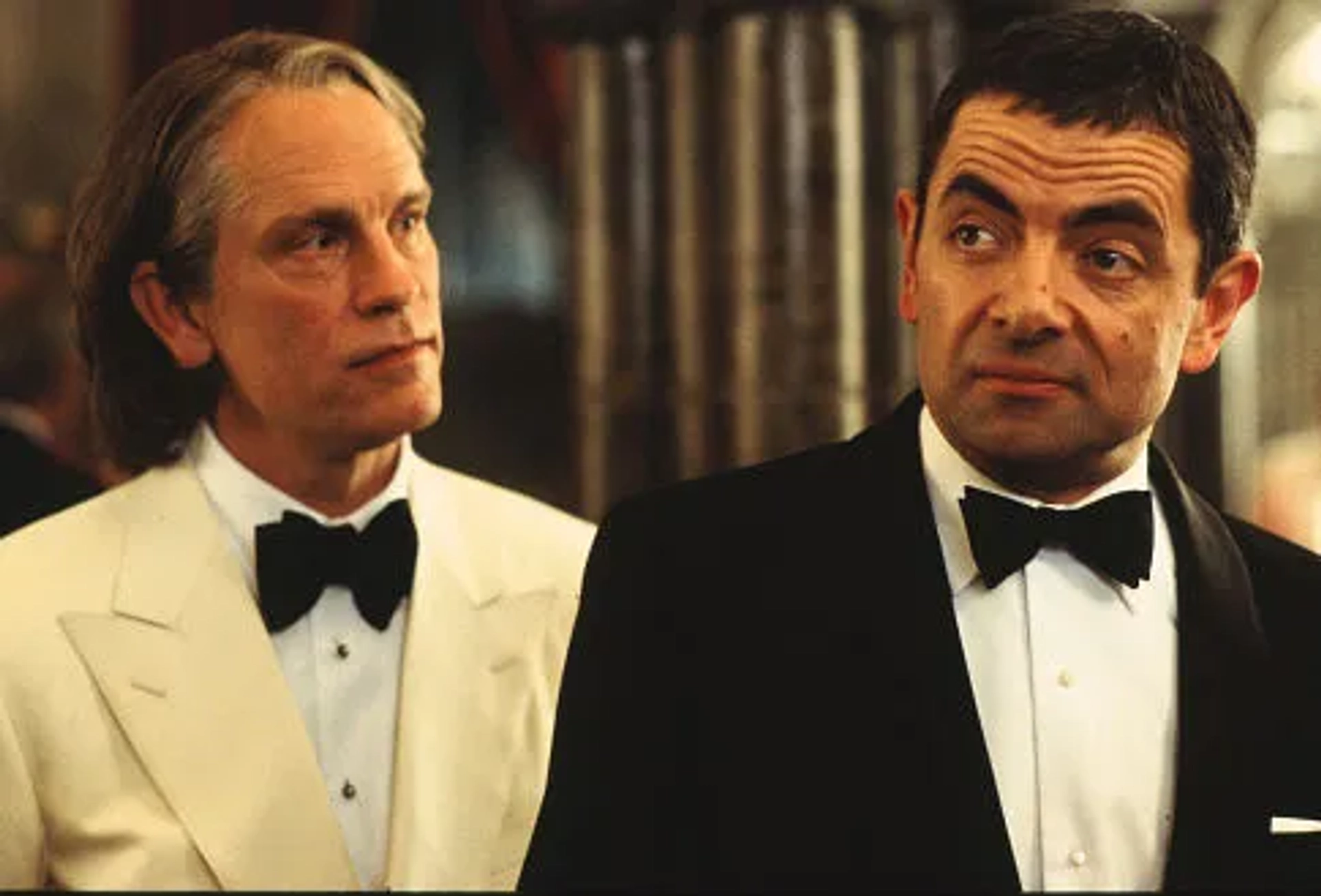 Rowan Atkinson and John Malkovich in Johnny English (2003)