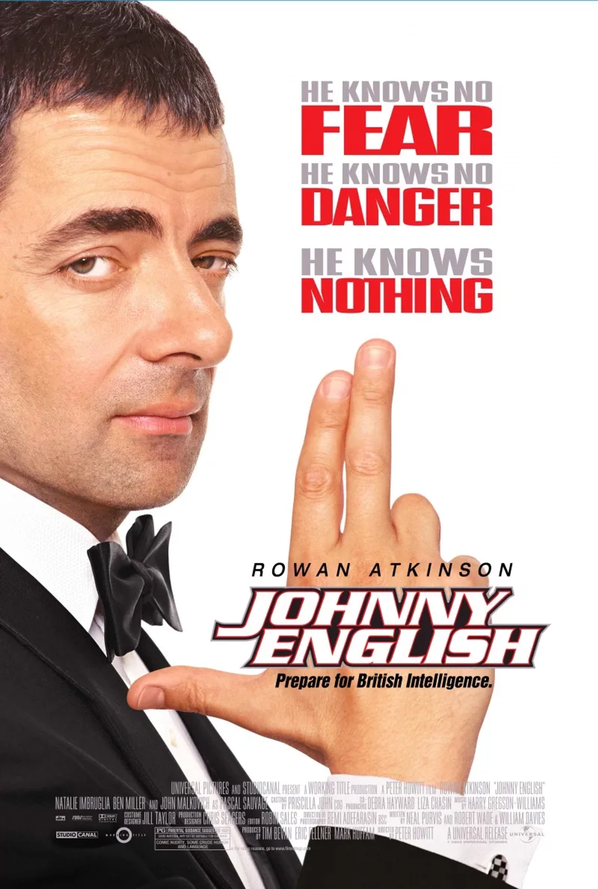 Rowan Atkinson in Johnny English (2003)