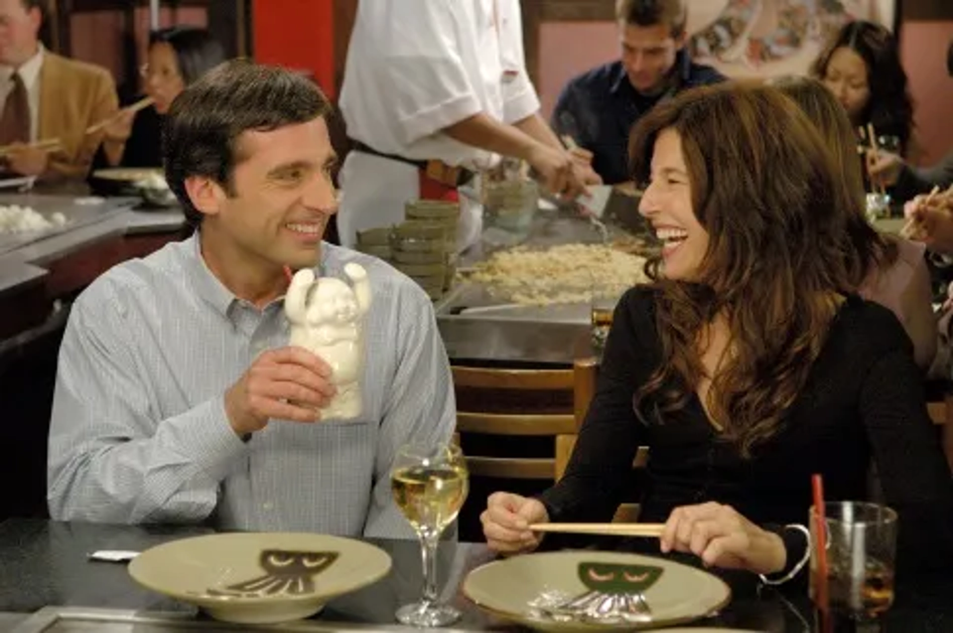 Catherine Keener and Steve Carell in The 40-Year-Old Virgin (2005)