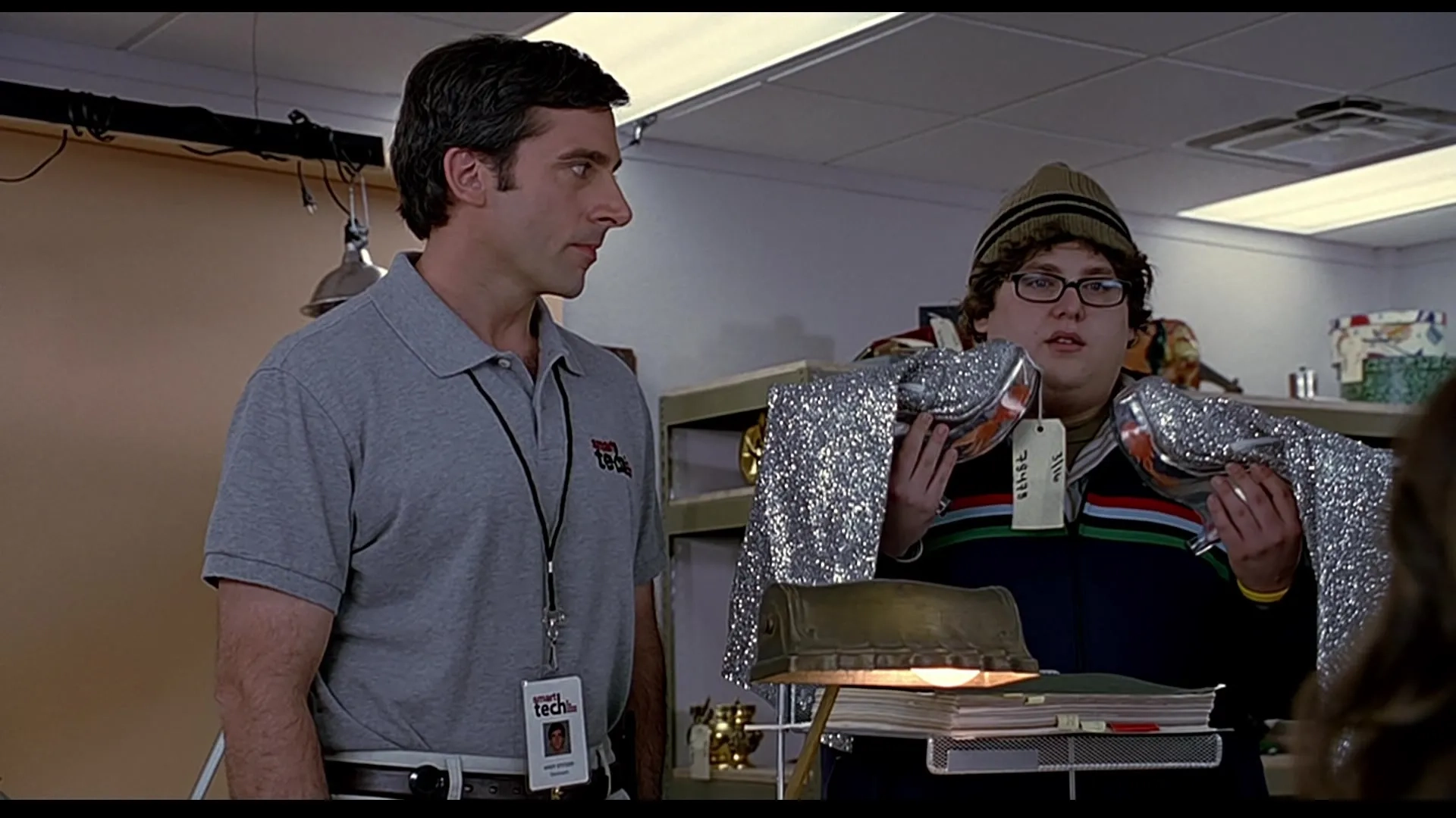 Steve Carell and Jonah Hill in The 40-Year-Old Virgin (2005)