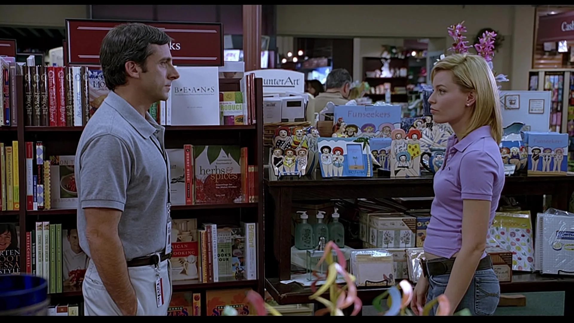 Elizabeth Banks and Steve Carell in The 40-Year-Old Virgin (2005)