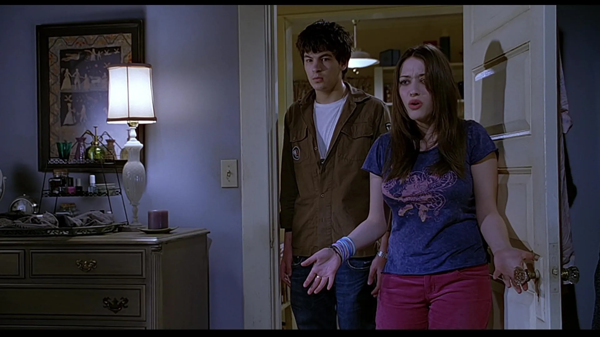 Jordan Masterson and Kat Dennings in The 40-Year-Old Virgin (2005)