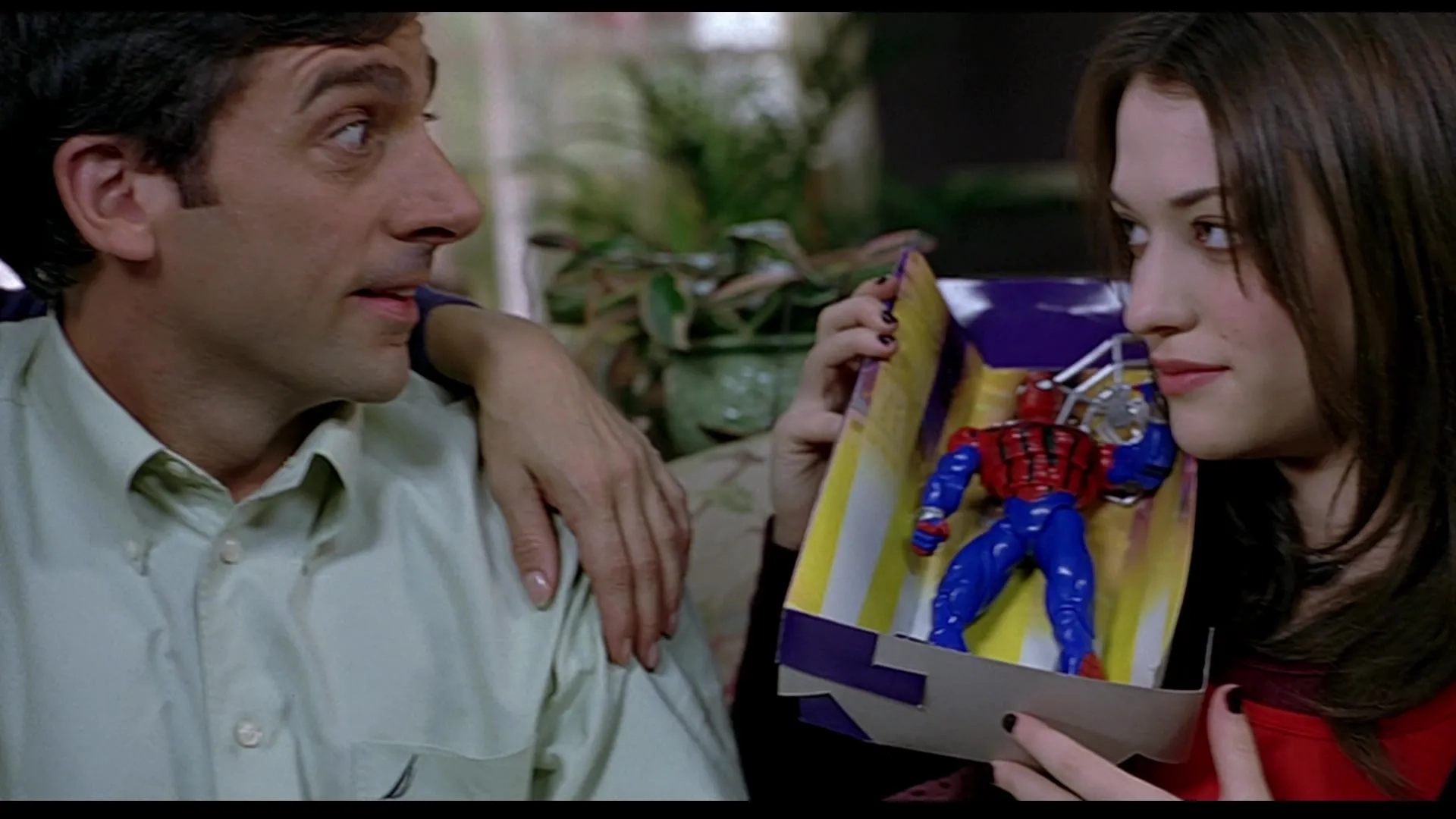 Steve Carell and Kat Dennings in The 40-Year-Old Virgin (2005)