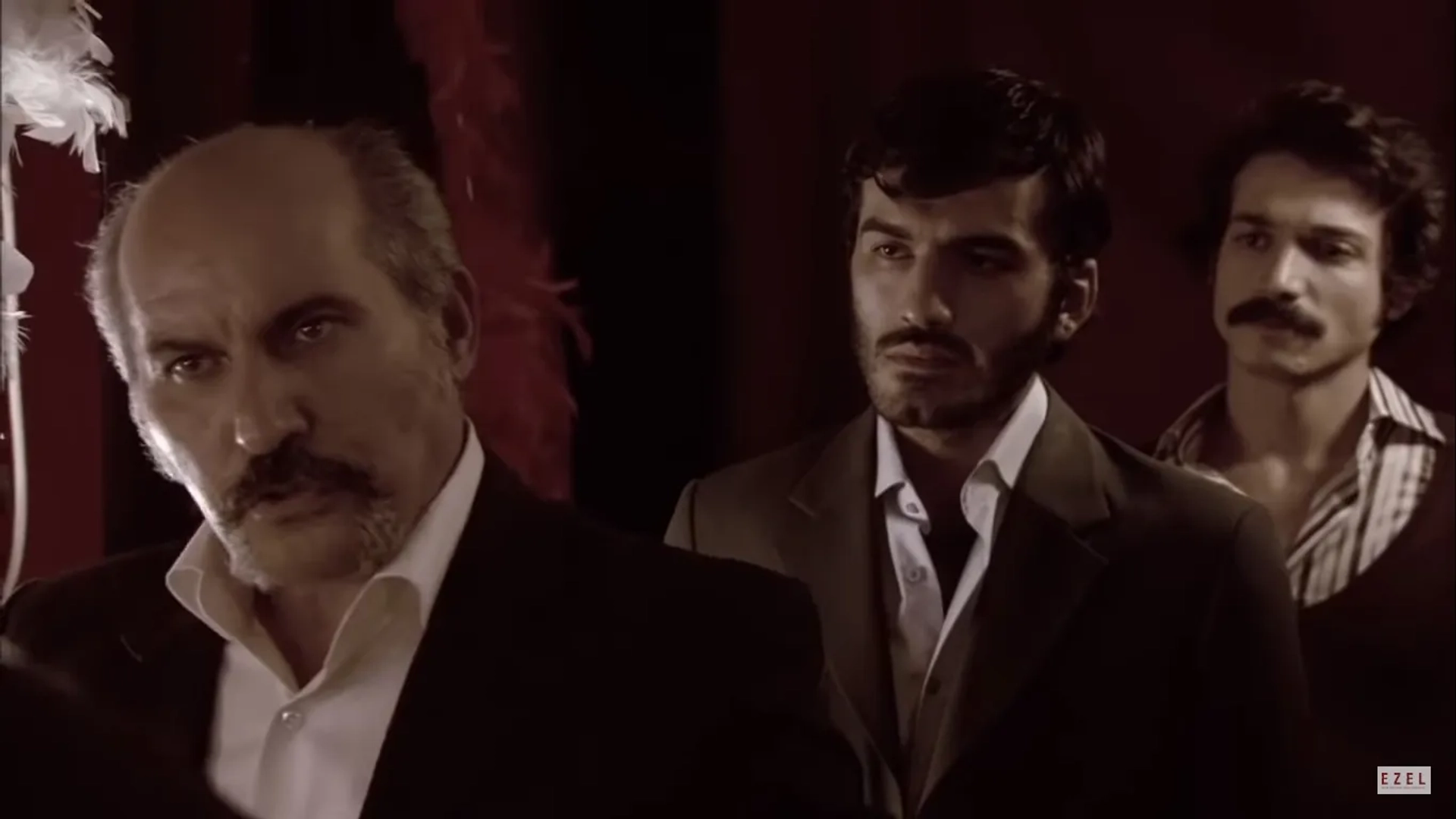 Ufuk Bayraktar, Hüseyin Soysalan, and Cahit Gök in Ezel (2009)