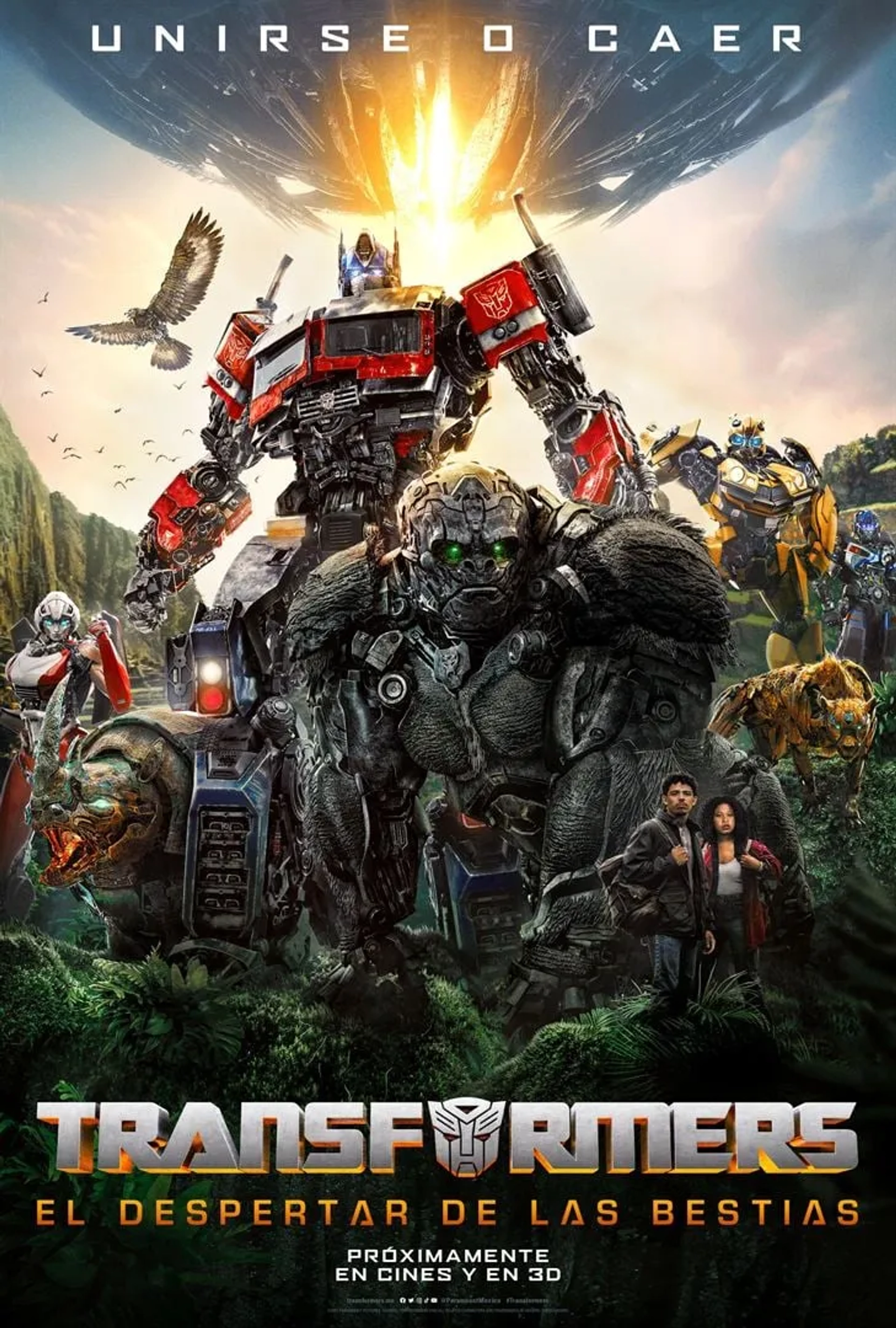 Ron Perlman, Michelle Yeoh, Peter Cullen, Pete Davidson, Tongayi Chirisa, Dominique Fishback, Anthony Ramos, Liza Koshy, and Cristo Fernández in Transformers: Rise of the Beasts (2023)