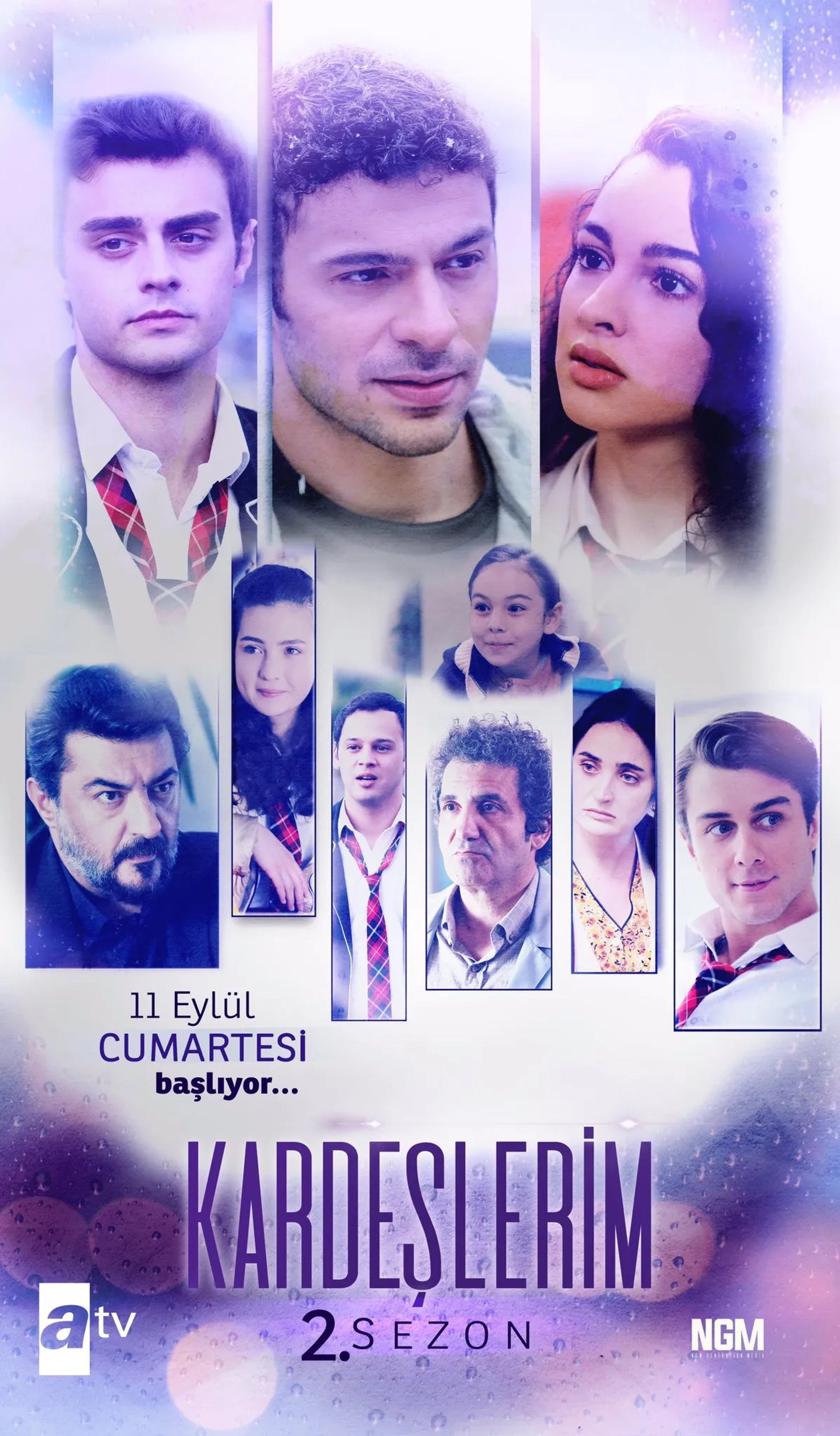 Aylin Akpinar, Yigit Koçak, Halit Özgür Sari, Melis Minkari, Fadik Sevin Atasoy, Cüneyt Mete, Celil Nalçakan, Su Burcu Coskun, Cihan Simsek, and Onur Seyit Yaran in My Siblings (2021)