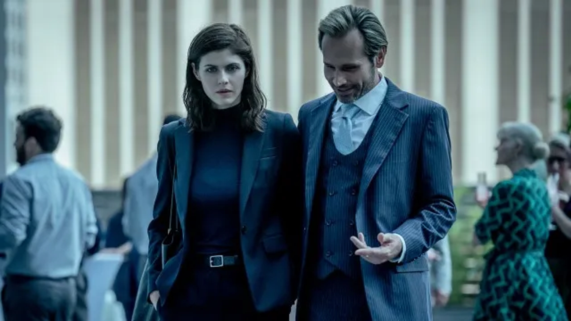 Still of Alexandra Daddario and Tobias Jelinek in Mayfair Witches, The Witching Hour