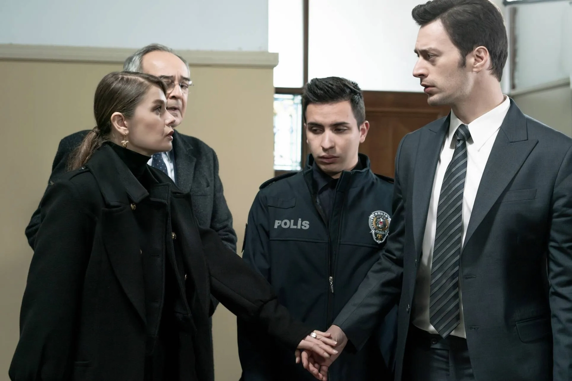 Feyyaz Serifoglu, Serif Erol, and Burcu Biricik in Chrysalis (2021)