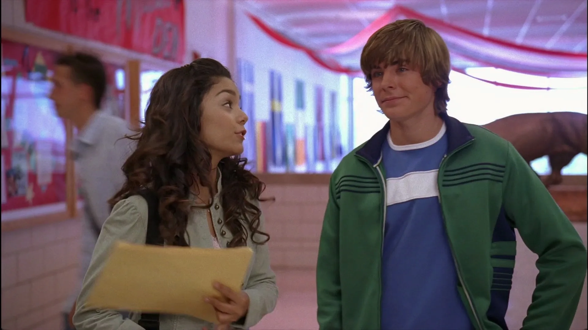 Vanessa Hudgens and Zac Efron in High School Musical (2006)