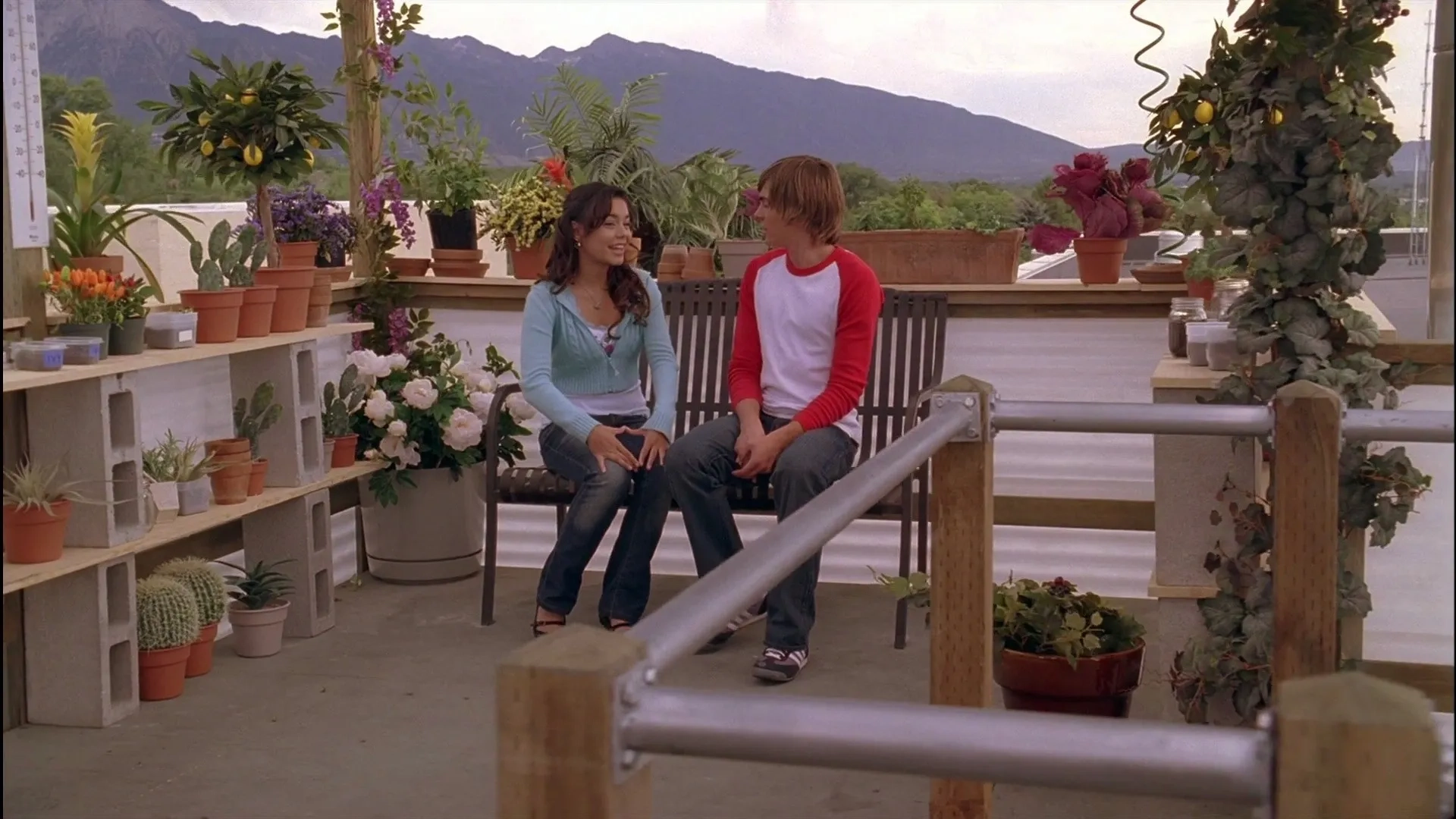 Vanessa Hudgens and Zac Efron in High School Musical (2006)