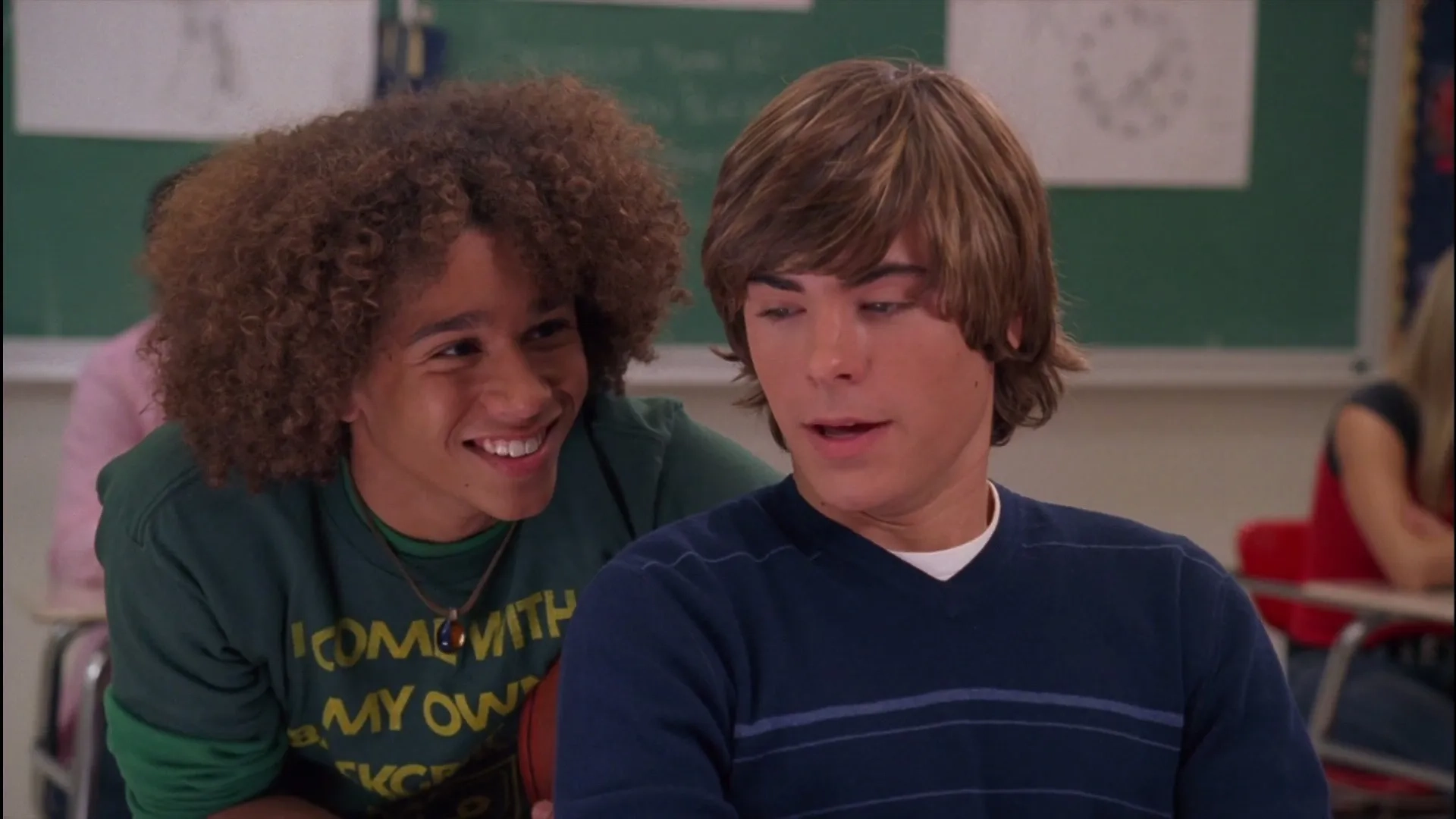 Corbin Bleu and Zac Efron in High School Musical (2006)