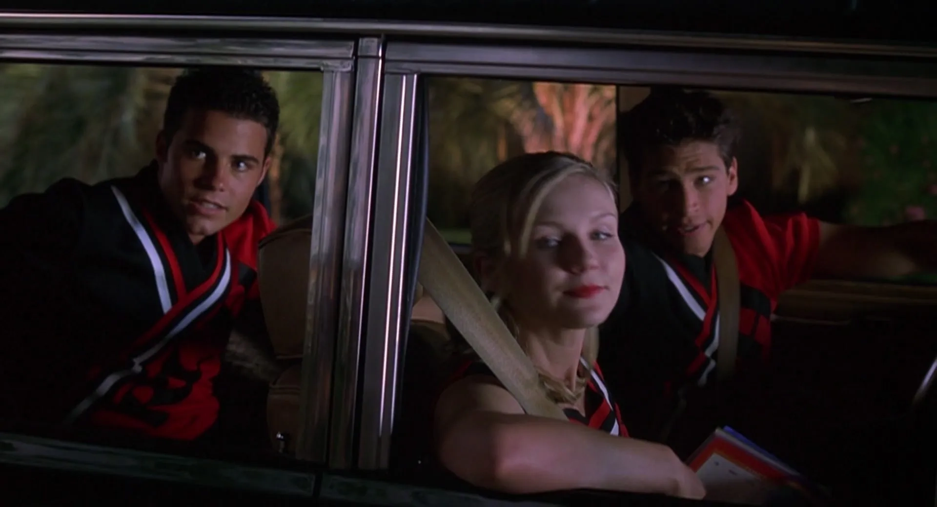 Kirsten Dunst, Huntley Ritter, and Nathan West in Bring It On (2000)