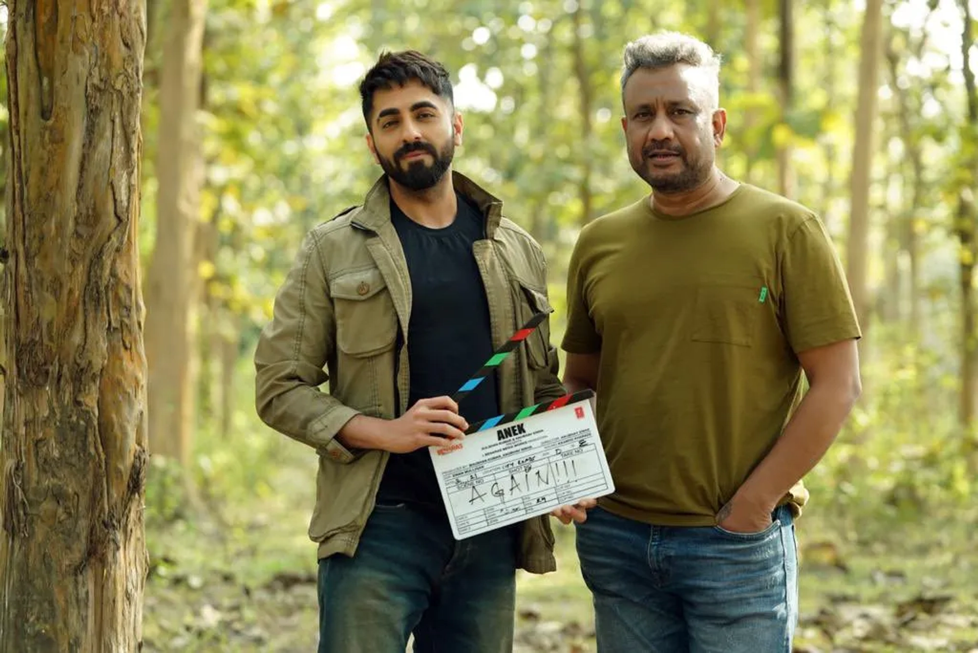 Anubhav Sinha and Ayushmann Khurrana in Anek (2022)