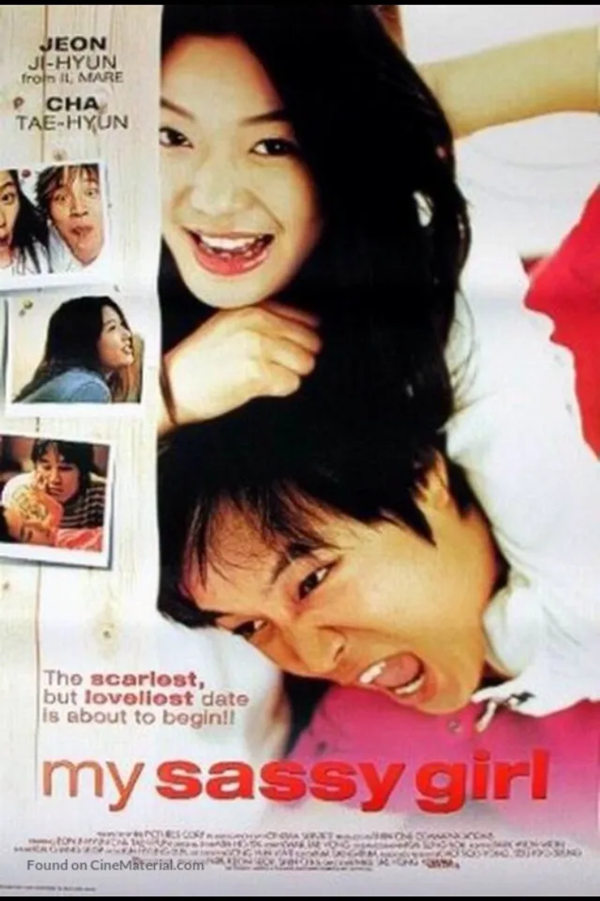 Jun Ji-hyun and Tae-Hyun Cha in My Sassy Girl (2001)