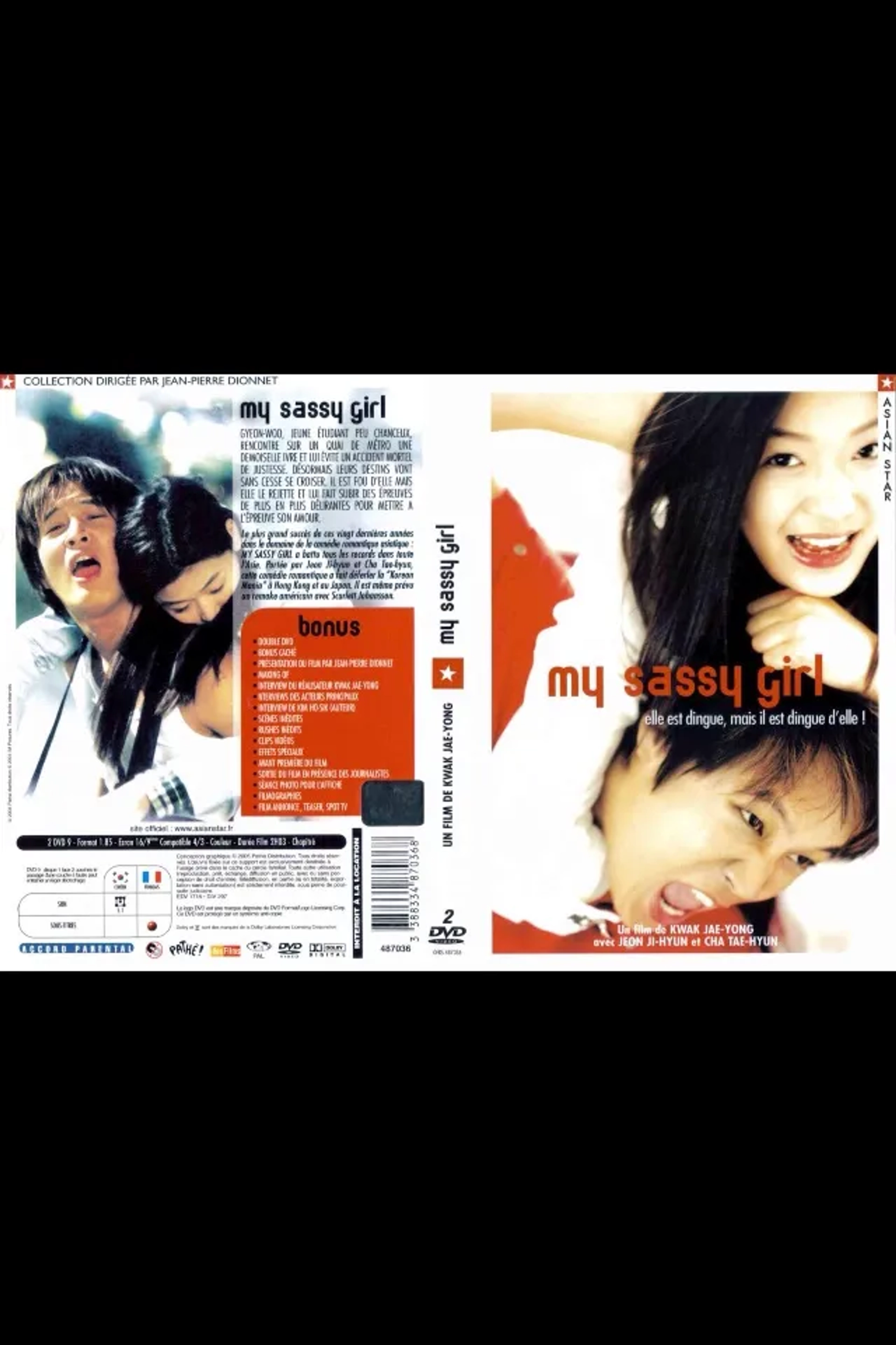 Jun Ji-hyun and Tae-Hyun Cha in My Sassy Girl (2001)