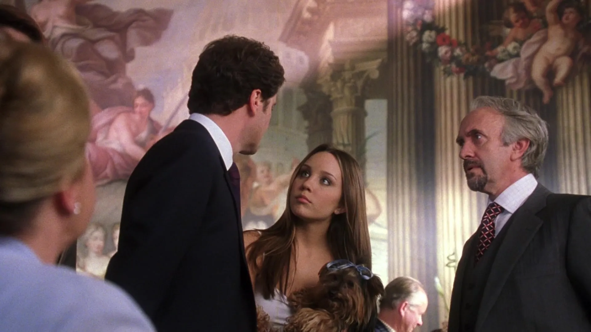 Colin Firth, Jonathan Pryce, and Amanda Bynes in What a Girl Wants (2003)