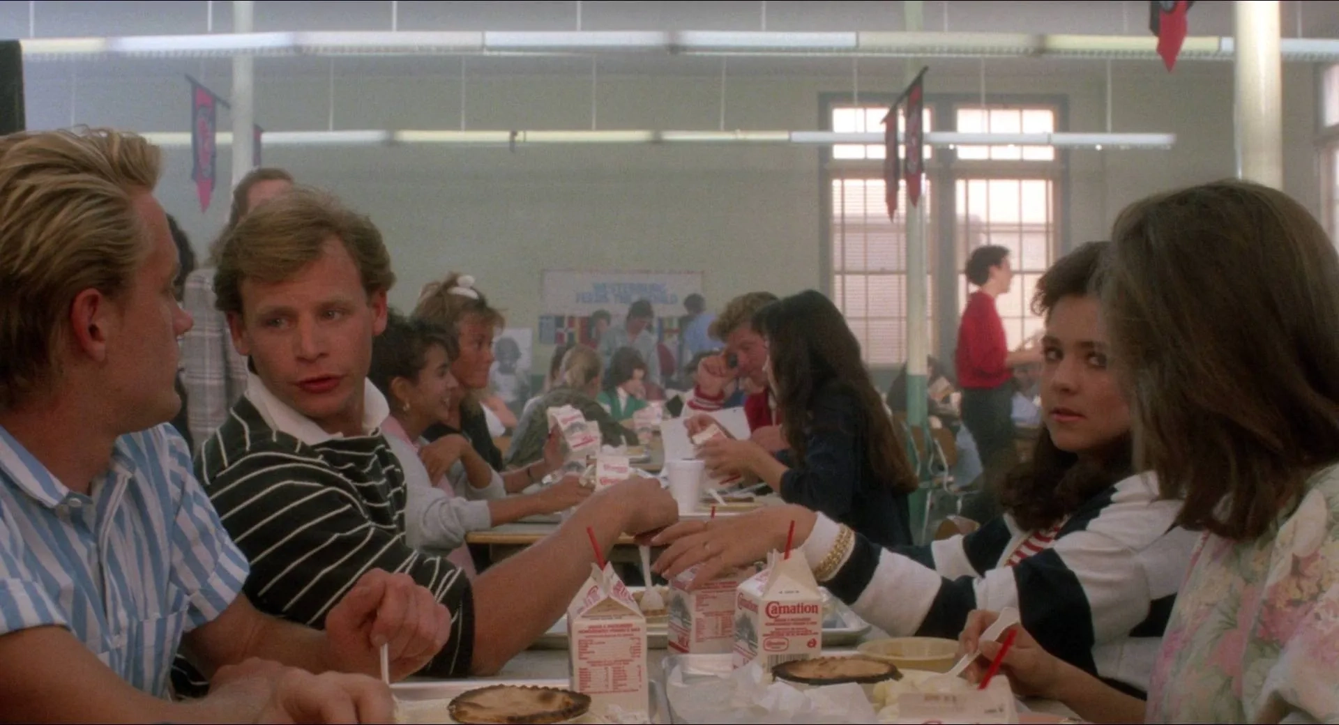 Sherrie Wills and John Zarchen in Heathers (1988)