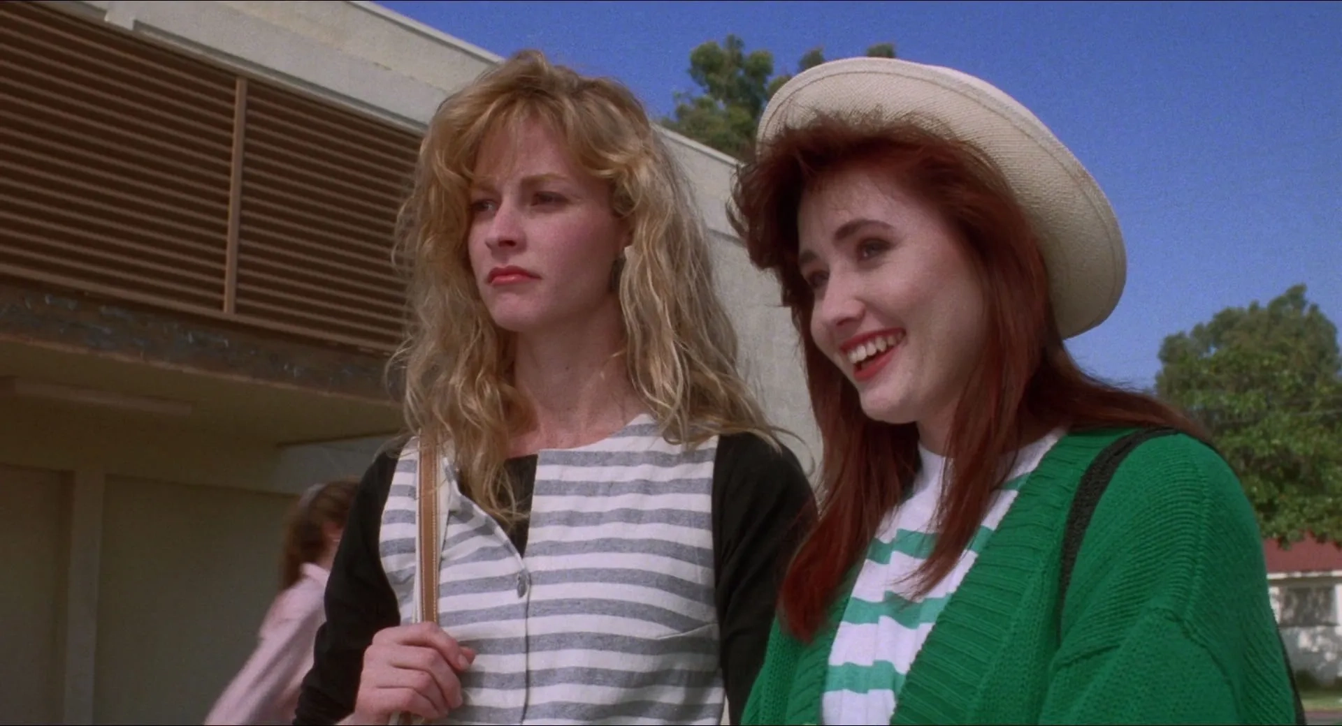 Shannen Doherty and Lisanne Falk in Heathers (1988)