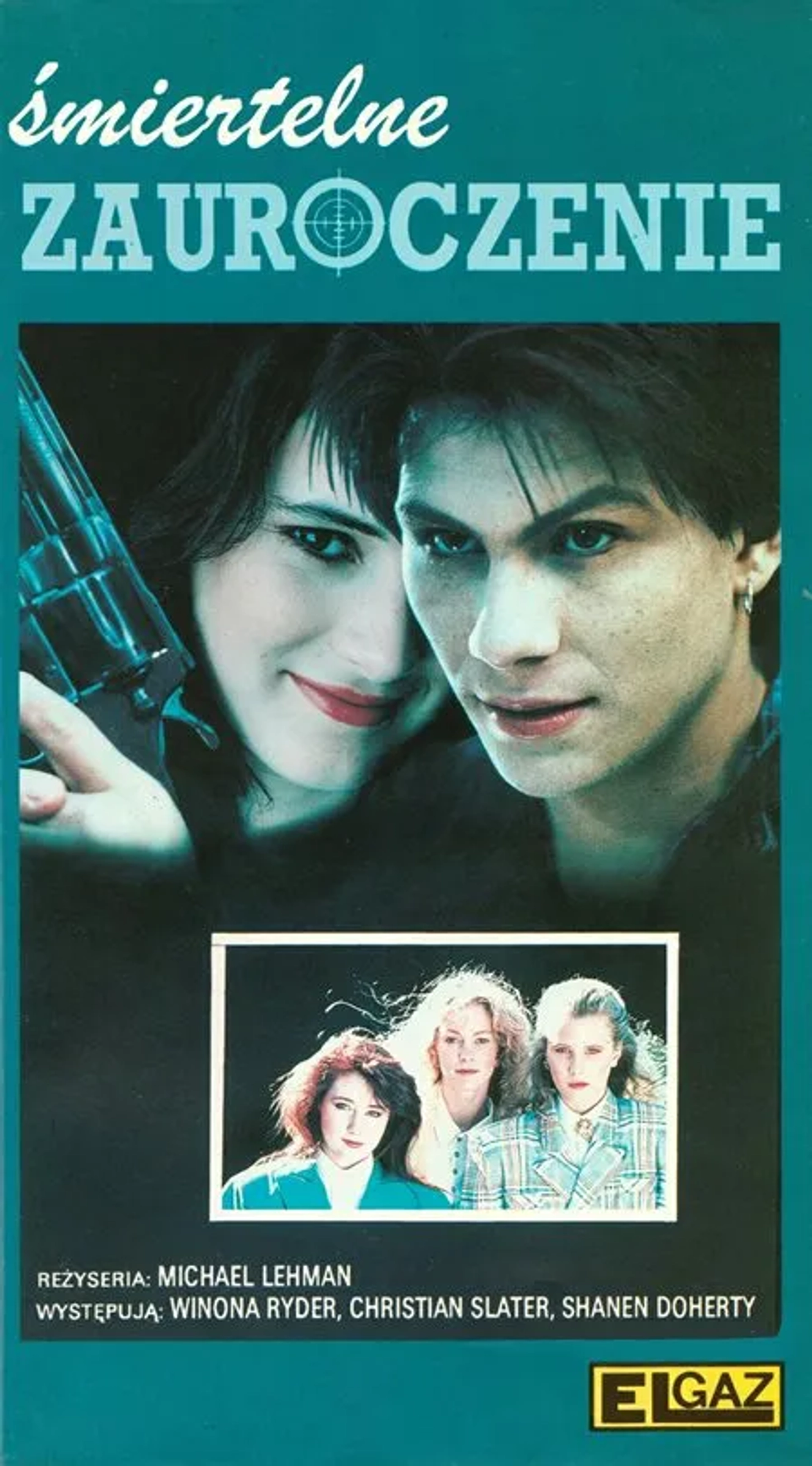 Winona Ryder, Christian Slater, Shannen Doherty, Lisanne Falk, and Kim Walker in Heathers (1988)