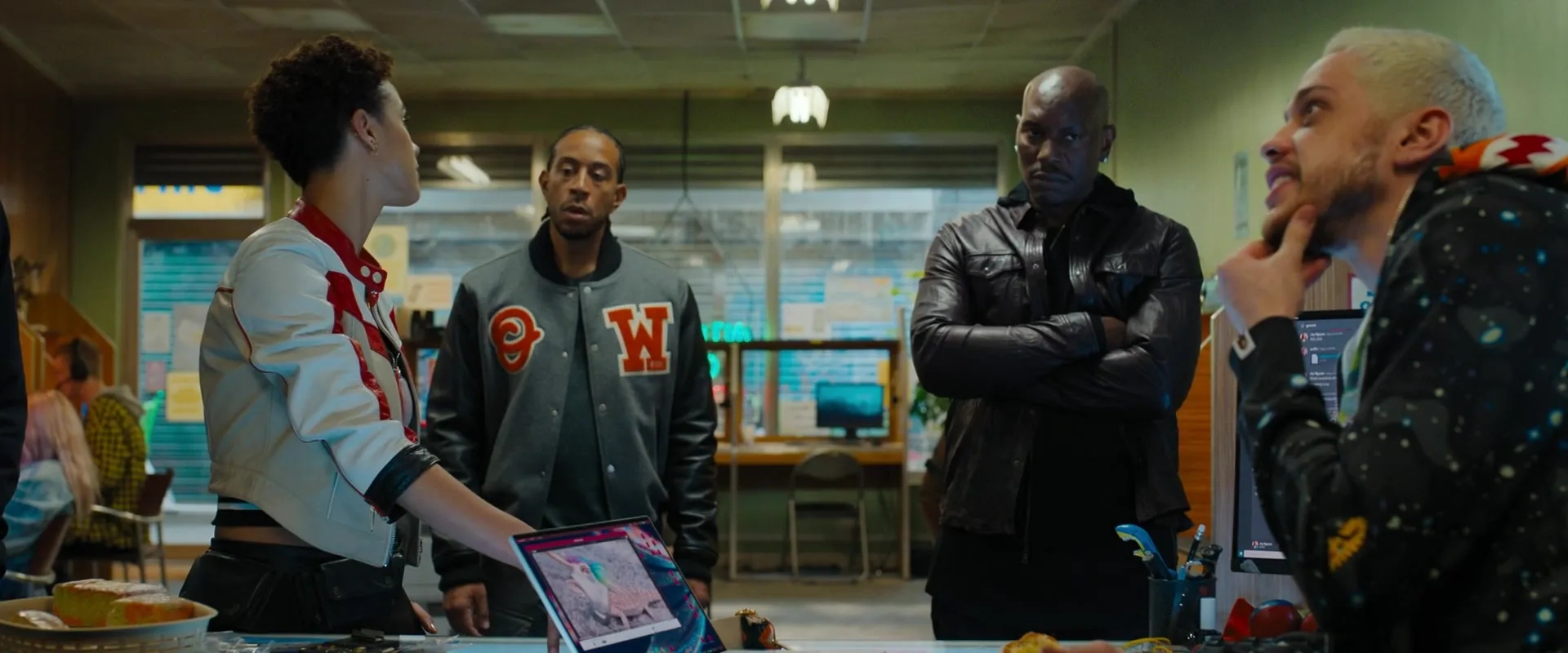 Pete Davidson, Ludacris, Tyrese Gibson, and Nathalie Emmanuel in Fast X (2023)
