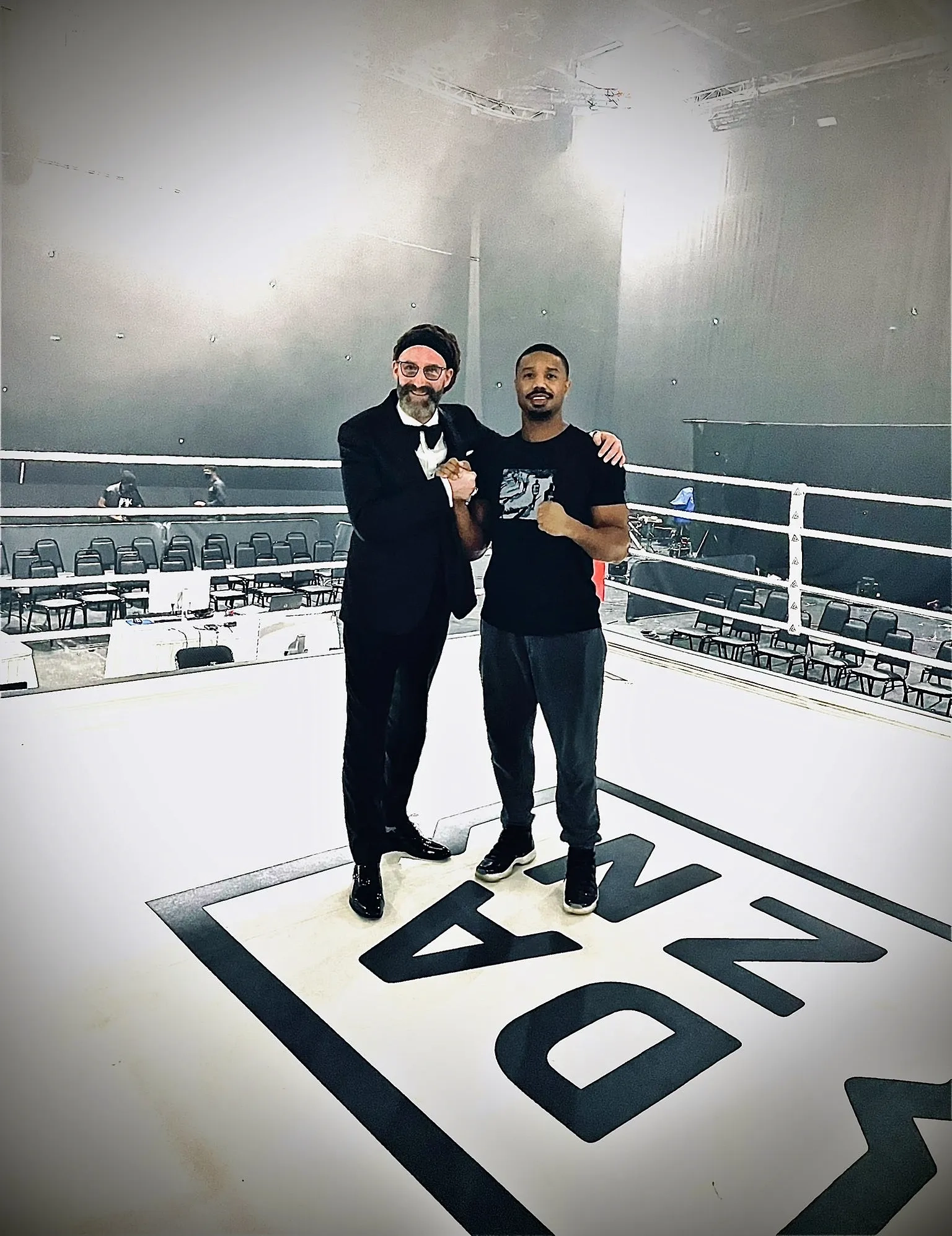 Michael B. Jordan and David Diamante in Creed III (2023)