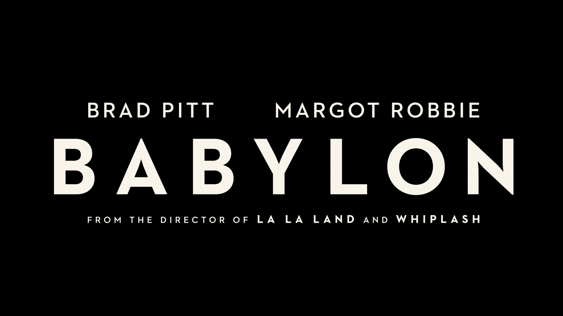 Brad Pitt and Margot Robbie in Babylon (2022)