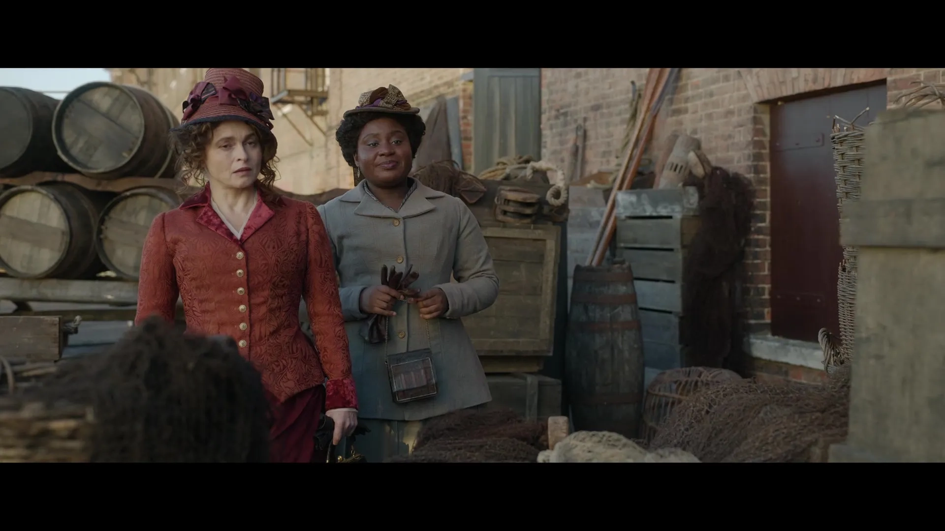 Helena Bonham Carter and Susan Wokoma in Enola Holmes 2 (2022)