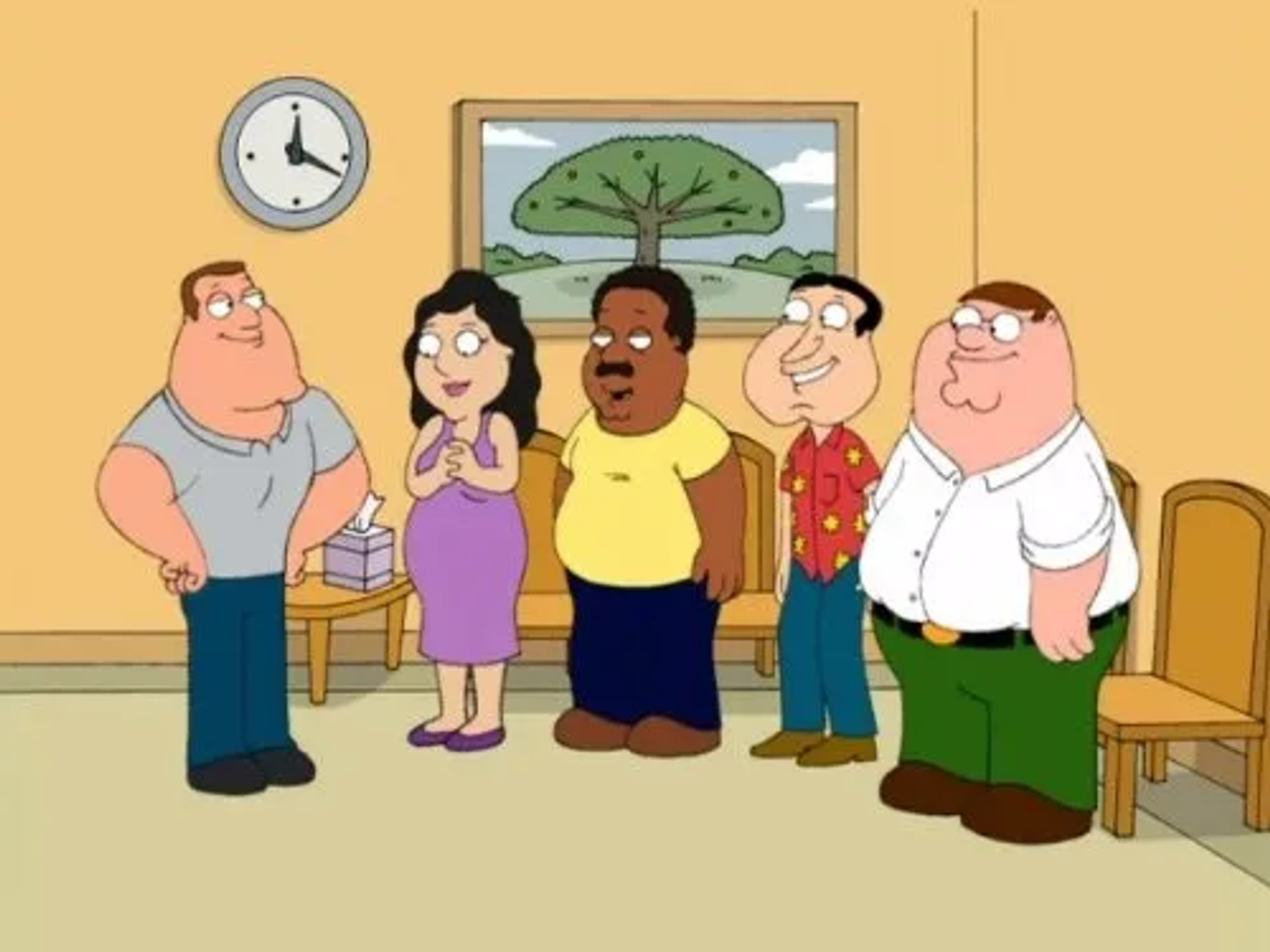 Jennifer Tilly, Seth MacFarlane, Patrick Warburton, and Mike Henry in Family Guy (1999)