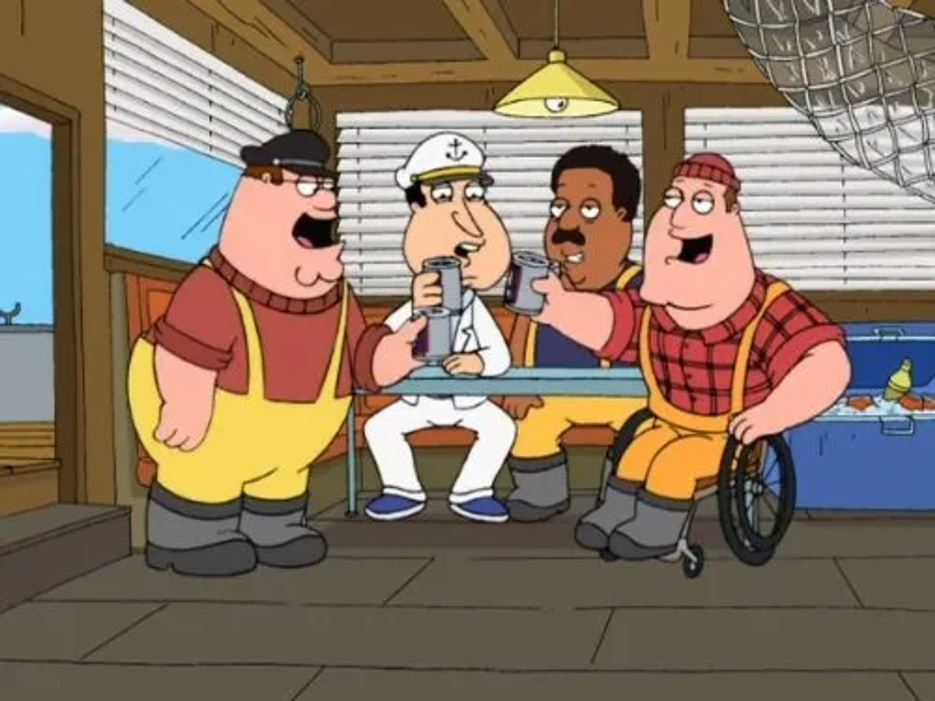 Seth MacFarlane, Patrick Warburton, and Mike Henry in Family Guy (1999)