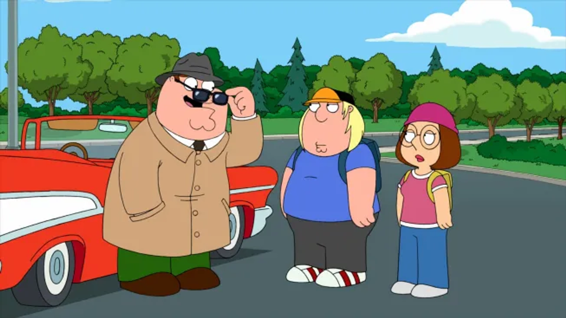 Seth Green, Mila Kunis, and Seth MacFarlane in Family Guy (1999)