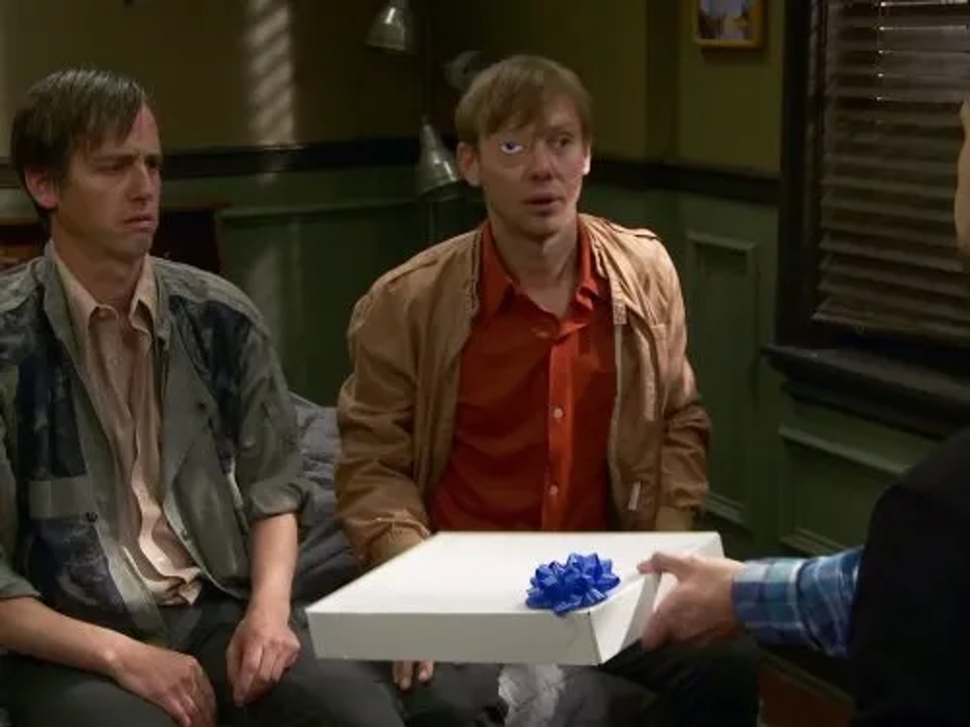 Jimmi Simpson and Nate Mooney in It's Always Sunny in Philadelphia (2005)