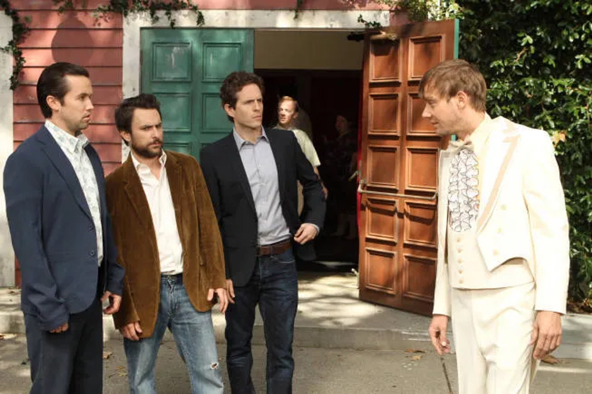 Charlie Day, Rob McElhenney, Jimmi Simpson, and Glenn Howerton in It's Always Sunny in Philadelphia (2005)