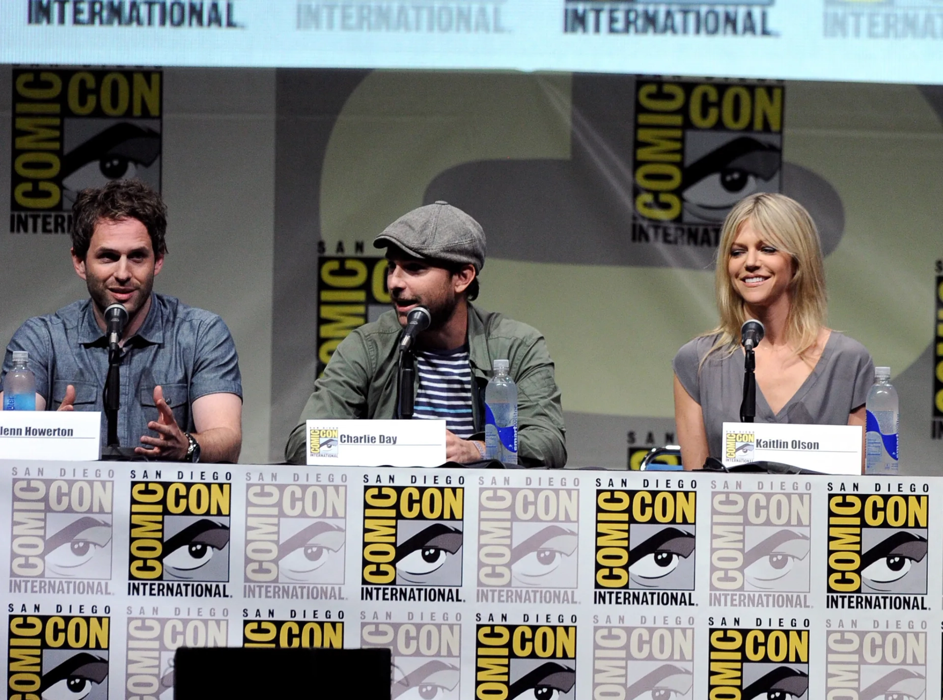 Charlie Day, Kaitlin Olson, and Glenn Howerton at an event for It's Always Sunny in Philadelphia (2005)