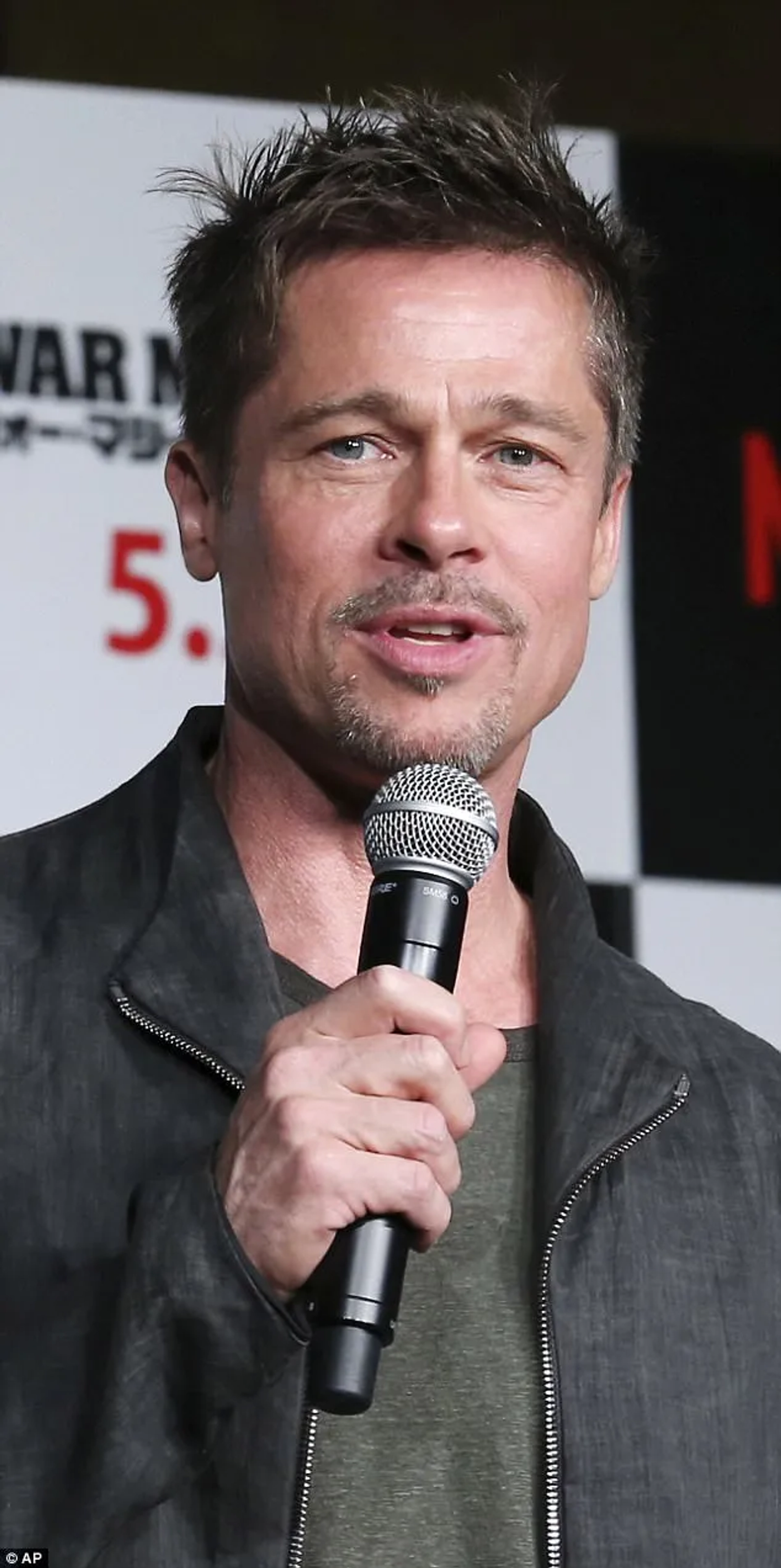 Brad Pitt at an event for War Machine (2017)