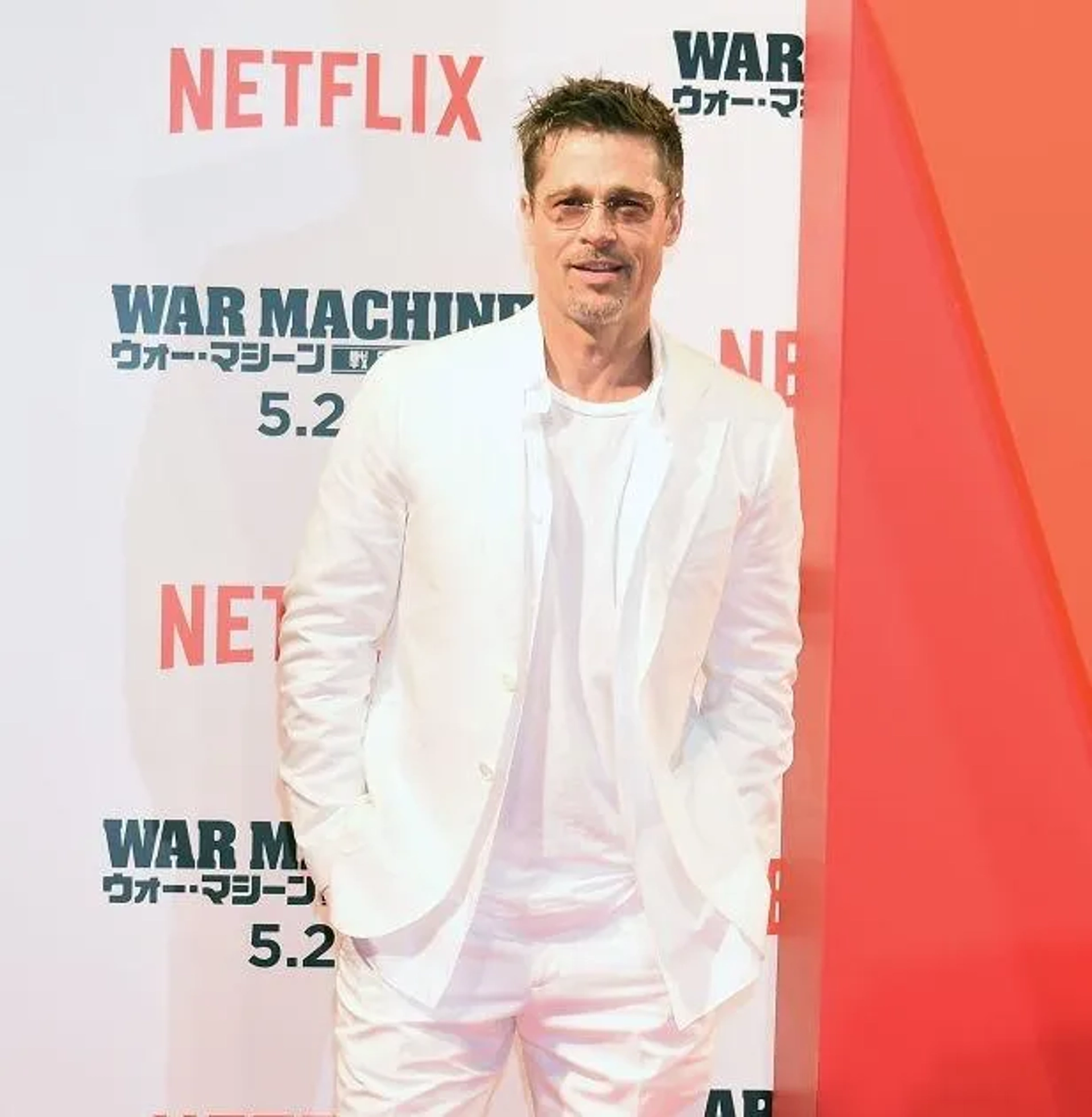 Brad Pitt at an event for War Machine (2017)