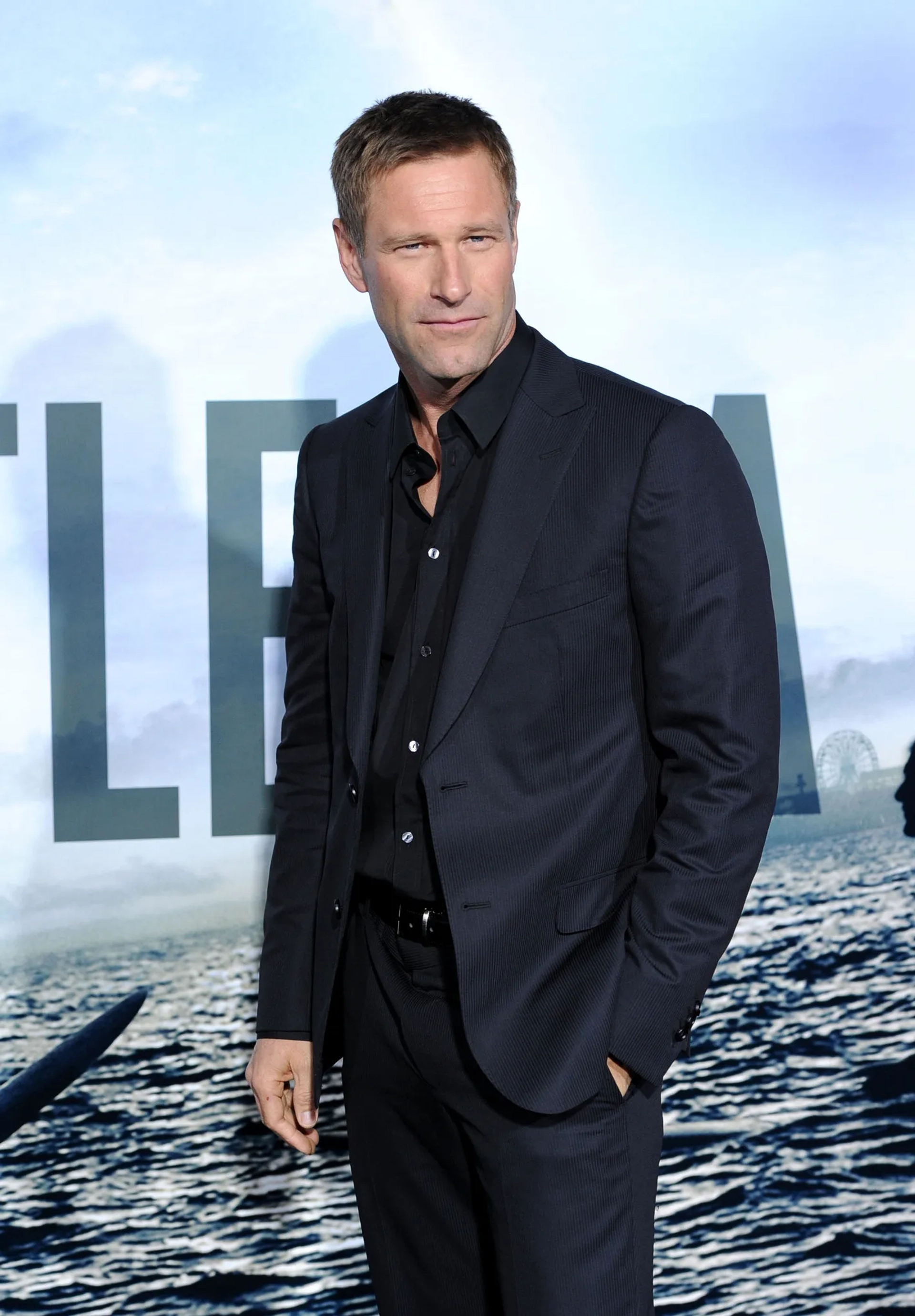 Aaron Eckhart at an event for Battle Los Angeles (2011)