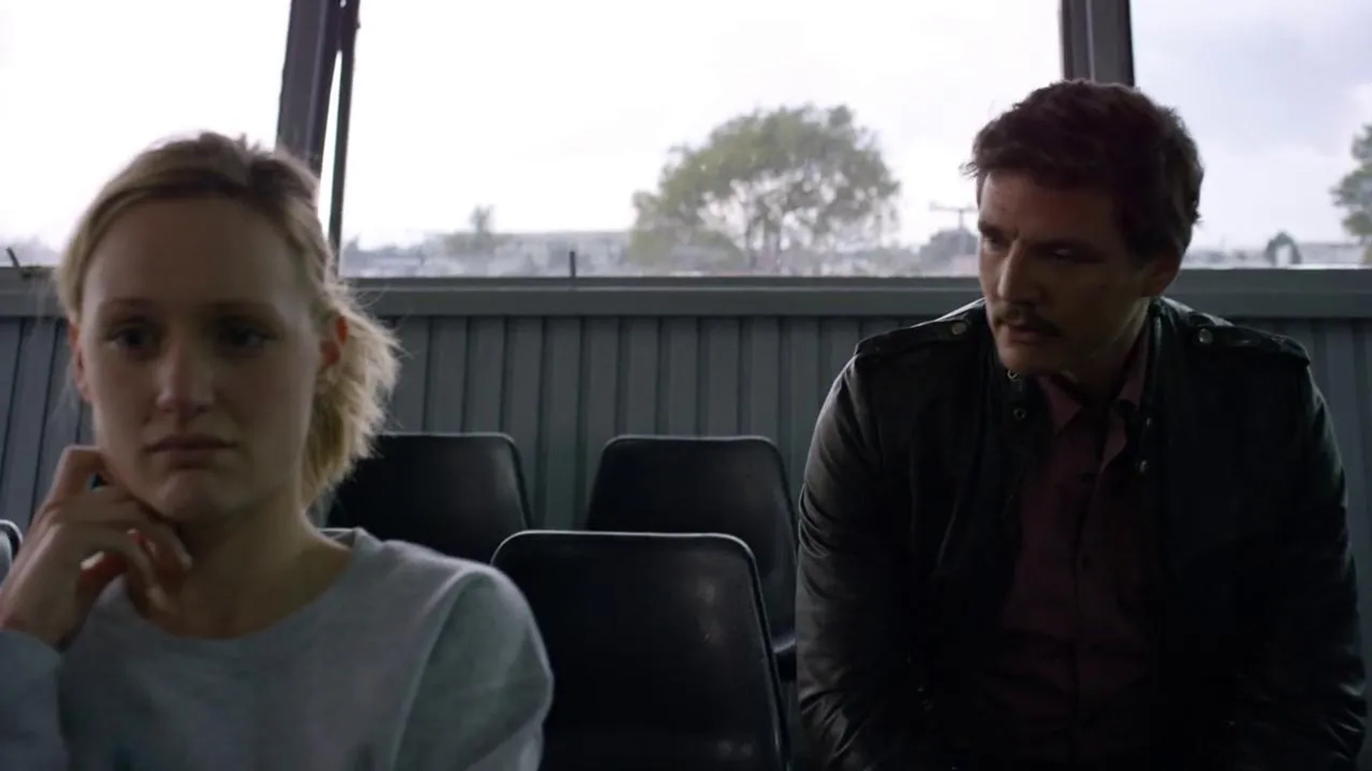 Pedro Pascal and Kerry Bishé in Narcos (2015)