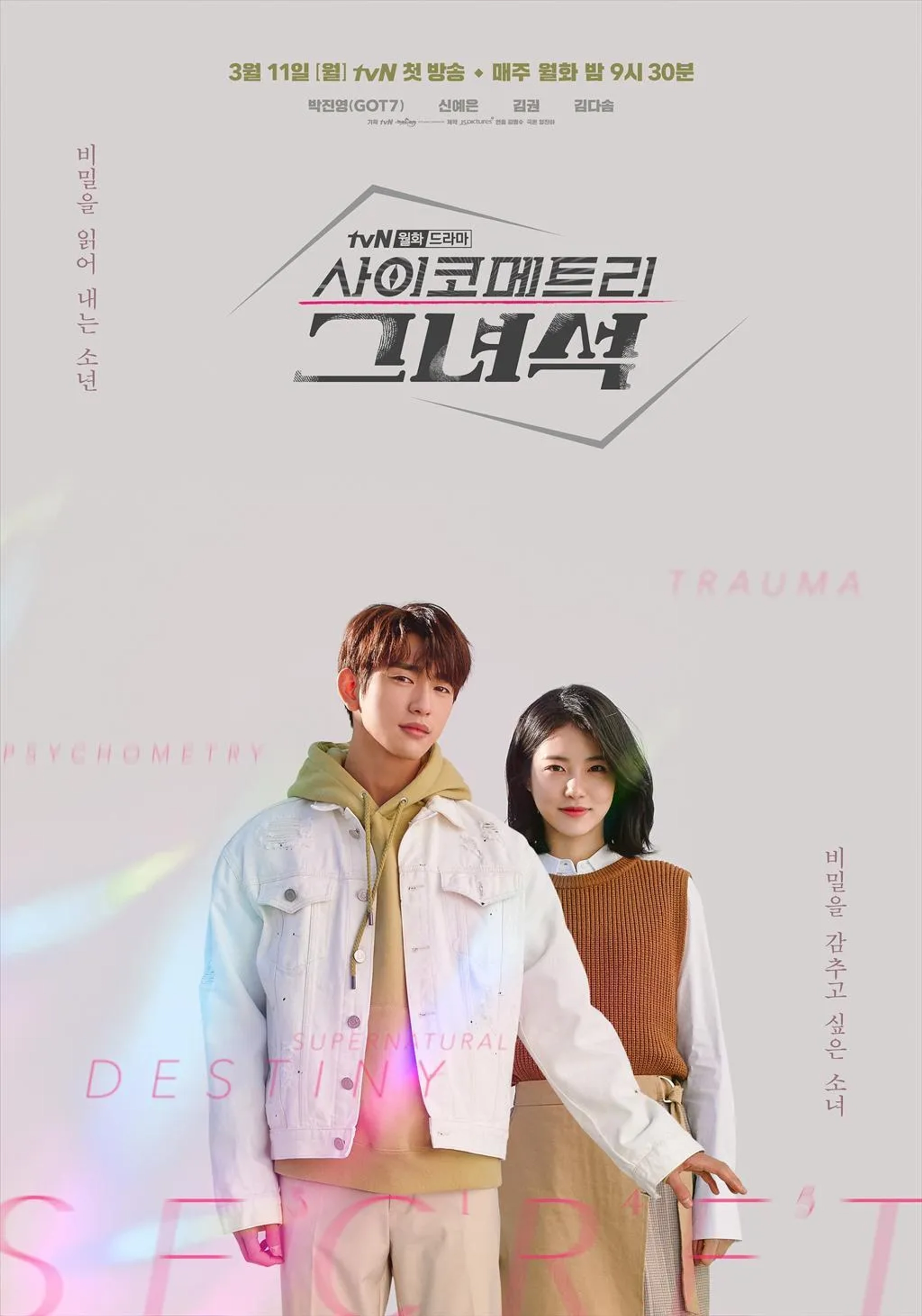 Shin Ye-eun and Park Jin-young in He is Psychometric (2019)