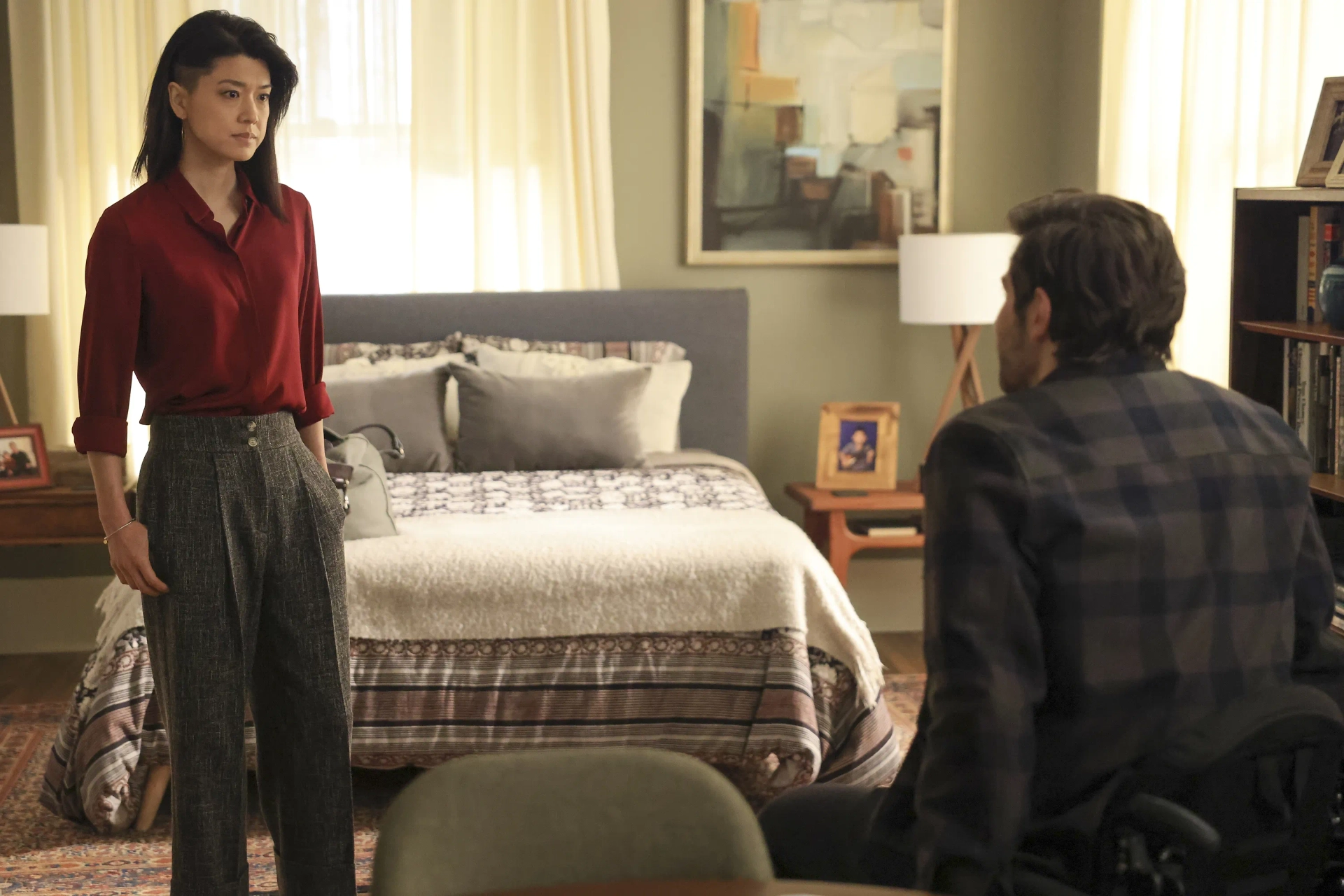 Grace Park and David Giuntoli in A Million Little Things: Junior (2021)