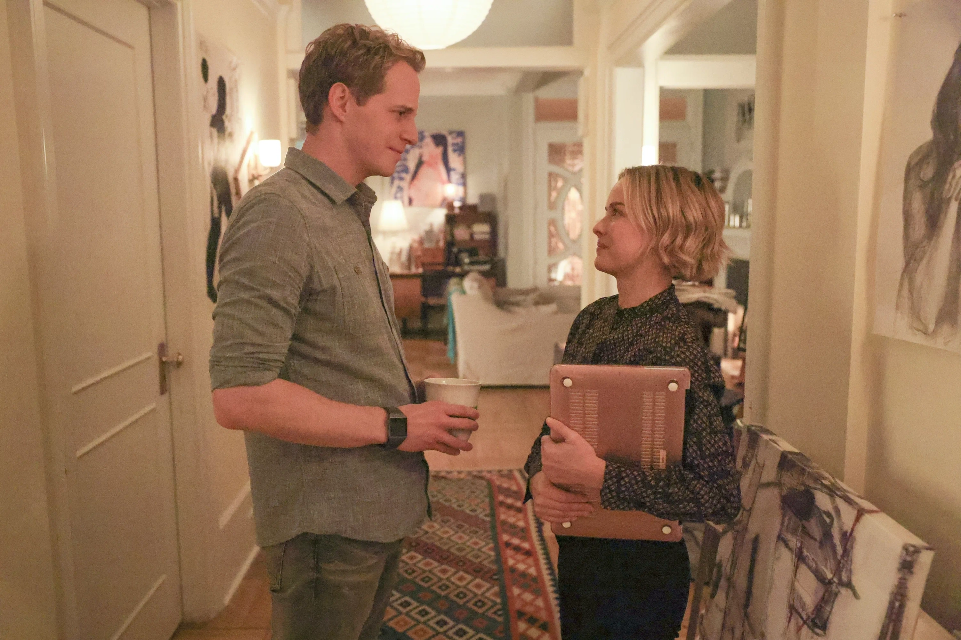 Chris Geere and Allison Miller in A Million Little Things: The Talk (2020)